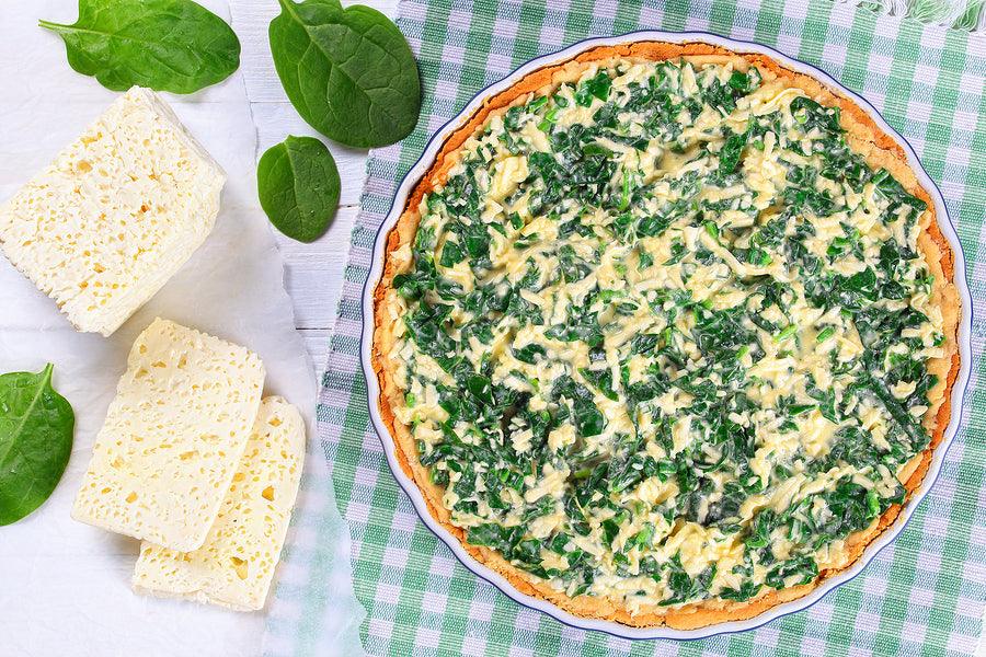 Brunch Like a Rockstar with This Delicious Feta Cheese and Spinach Tart - Blue Nile Mills