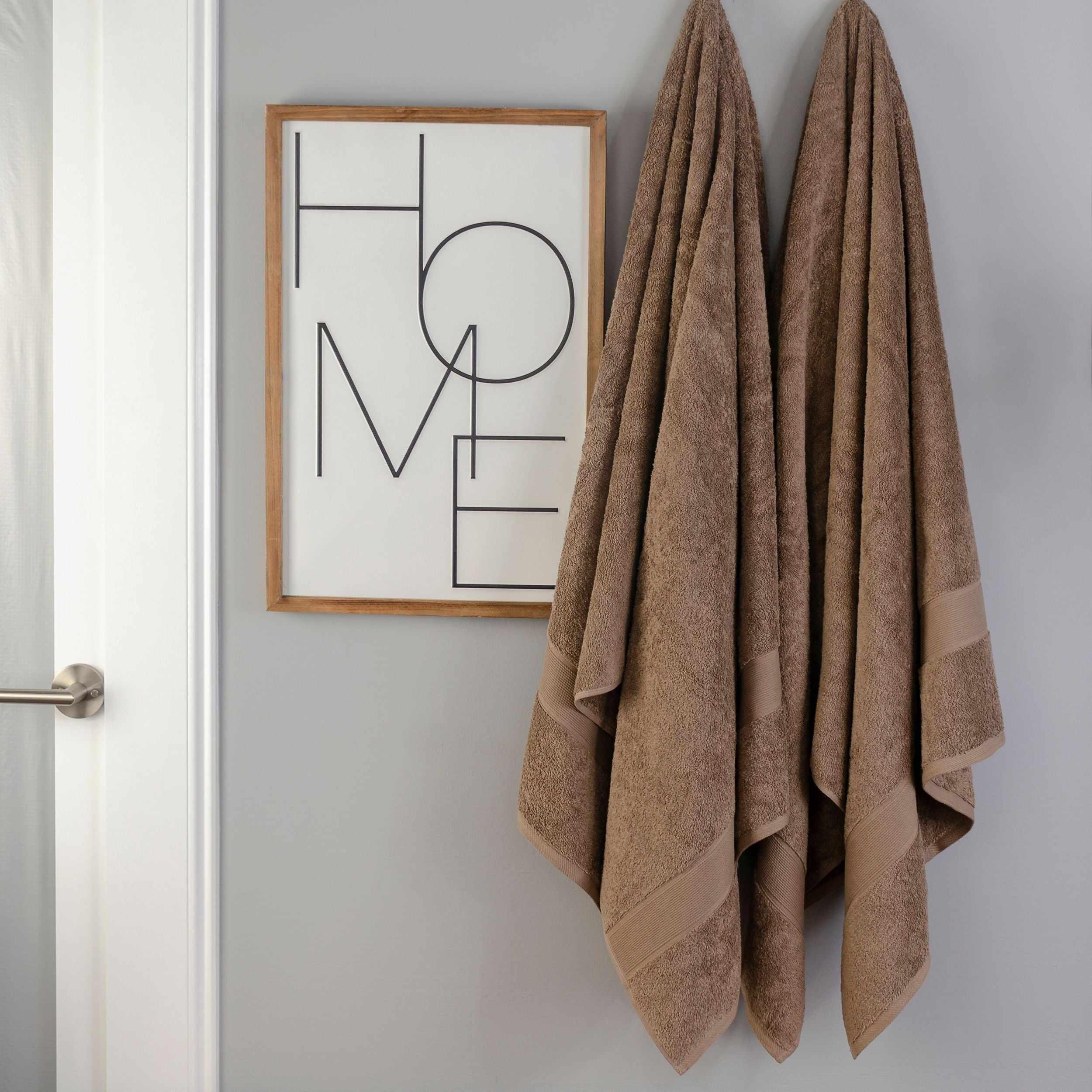 Organic Solid 650 GSM 2 Pieces Bath Sheet Set - Blue Nile Mills