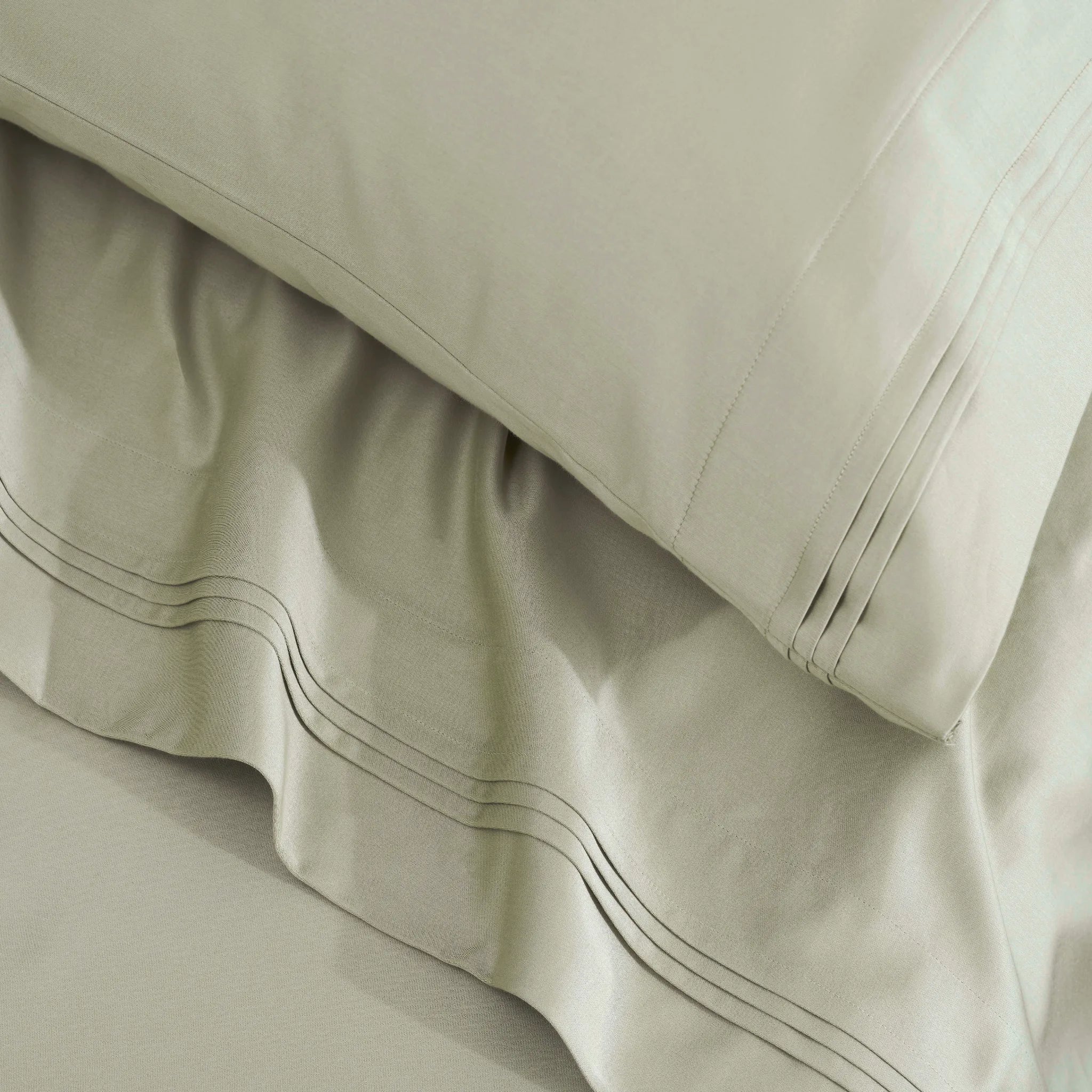 Egyptian Cotton 1500 Thread Count Solid 2 Piece Pillowcase Set - Blue Nile Mills
