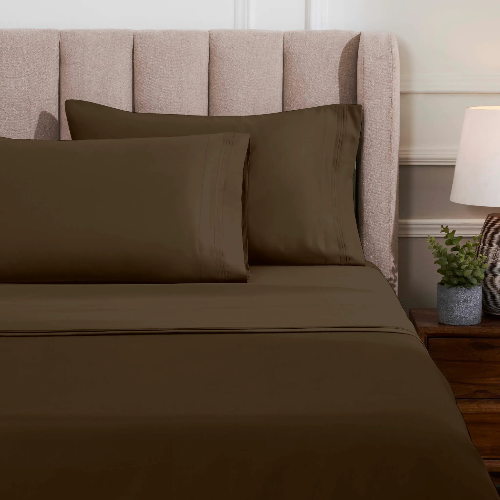 Egyptian Cotton 1500 Thread Count Solid 2 Piece Pillowcase Set - Blue Nile Mills