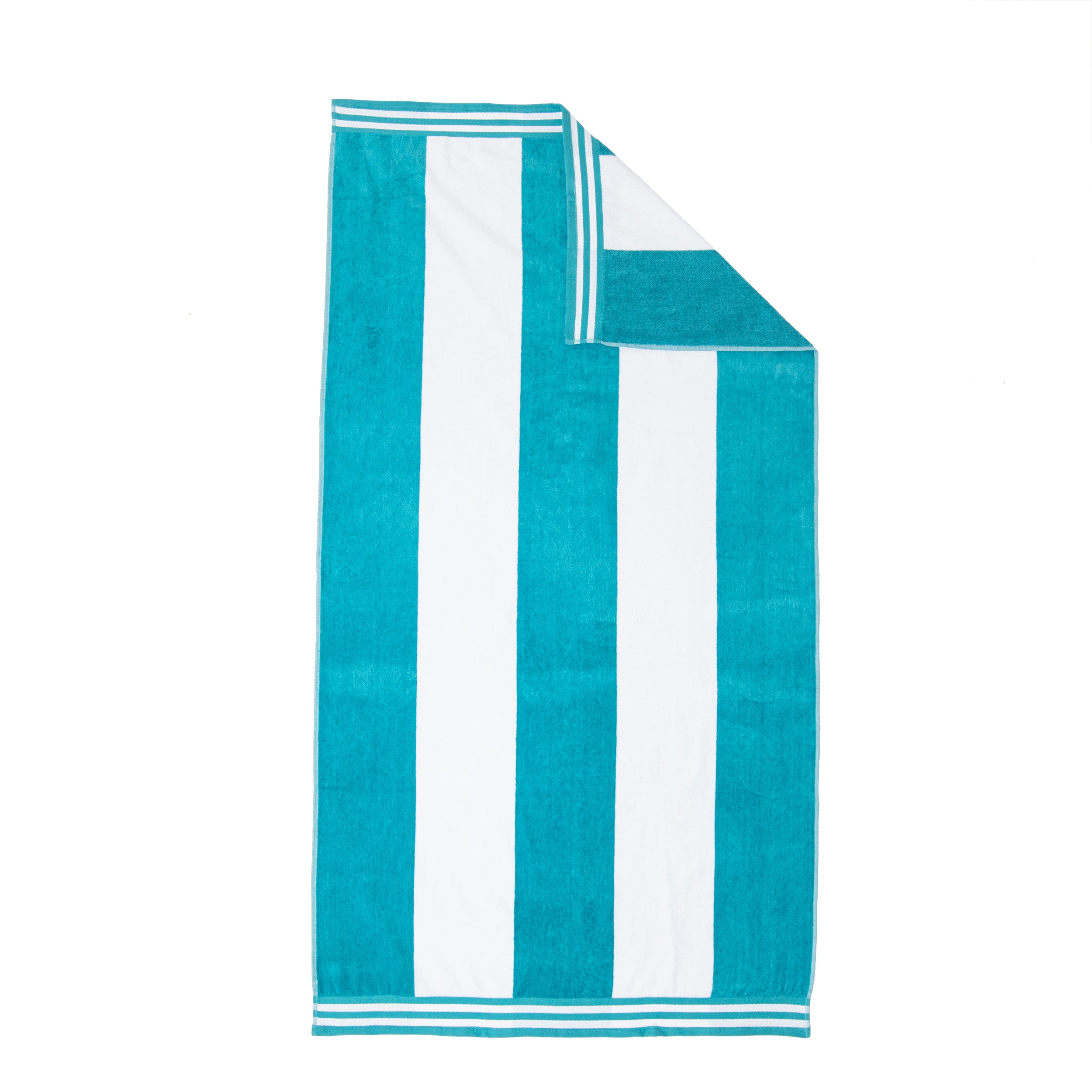 Cabana Stripe Oversized Cotton Beach Towel Set Of 2, 4, 6 - Blue Nile Mills