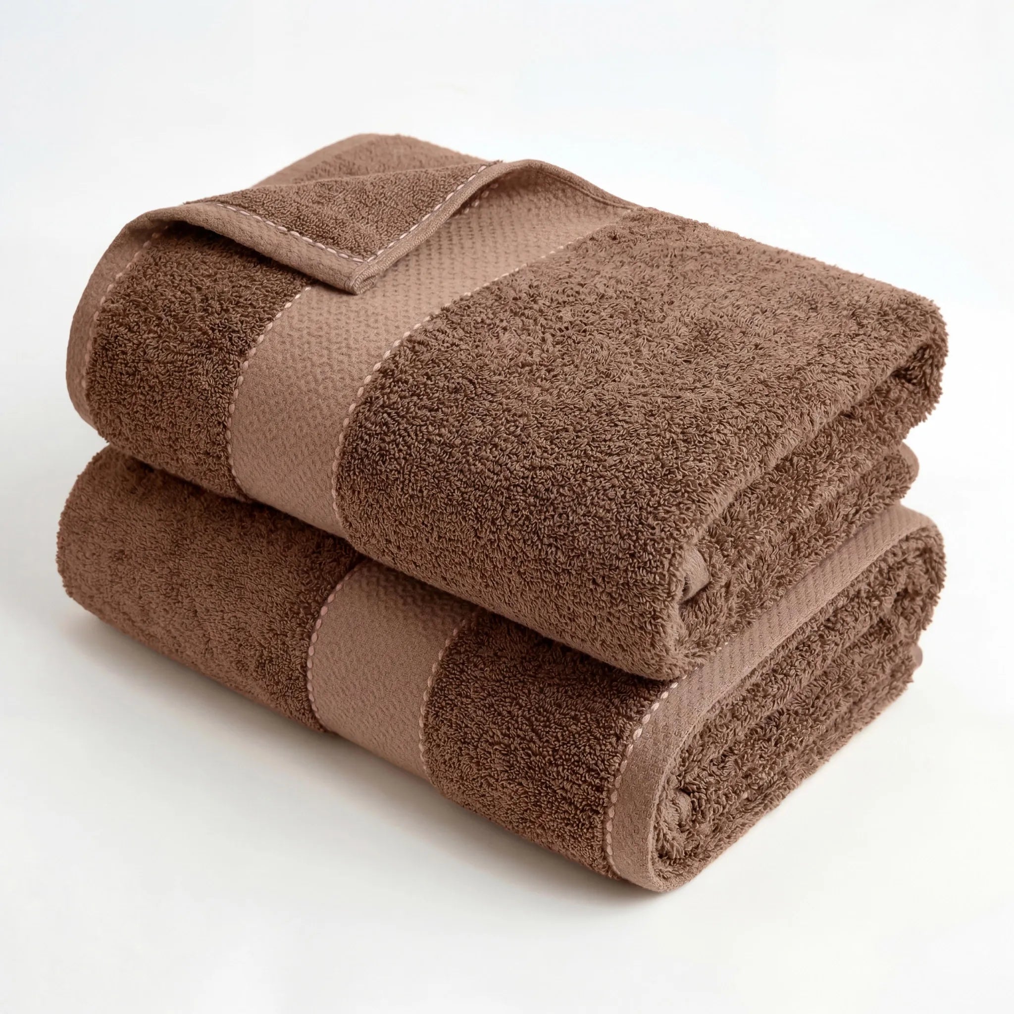 BNM 2 Piece Cotton Plush Bath Towel Set Giza