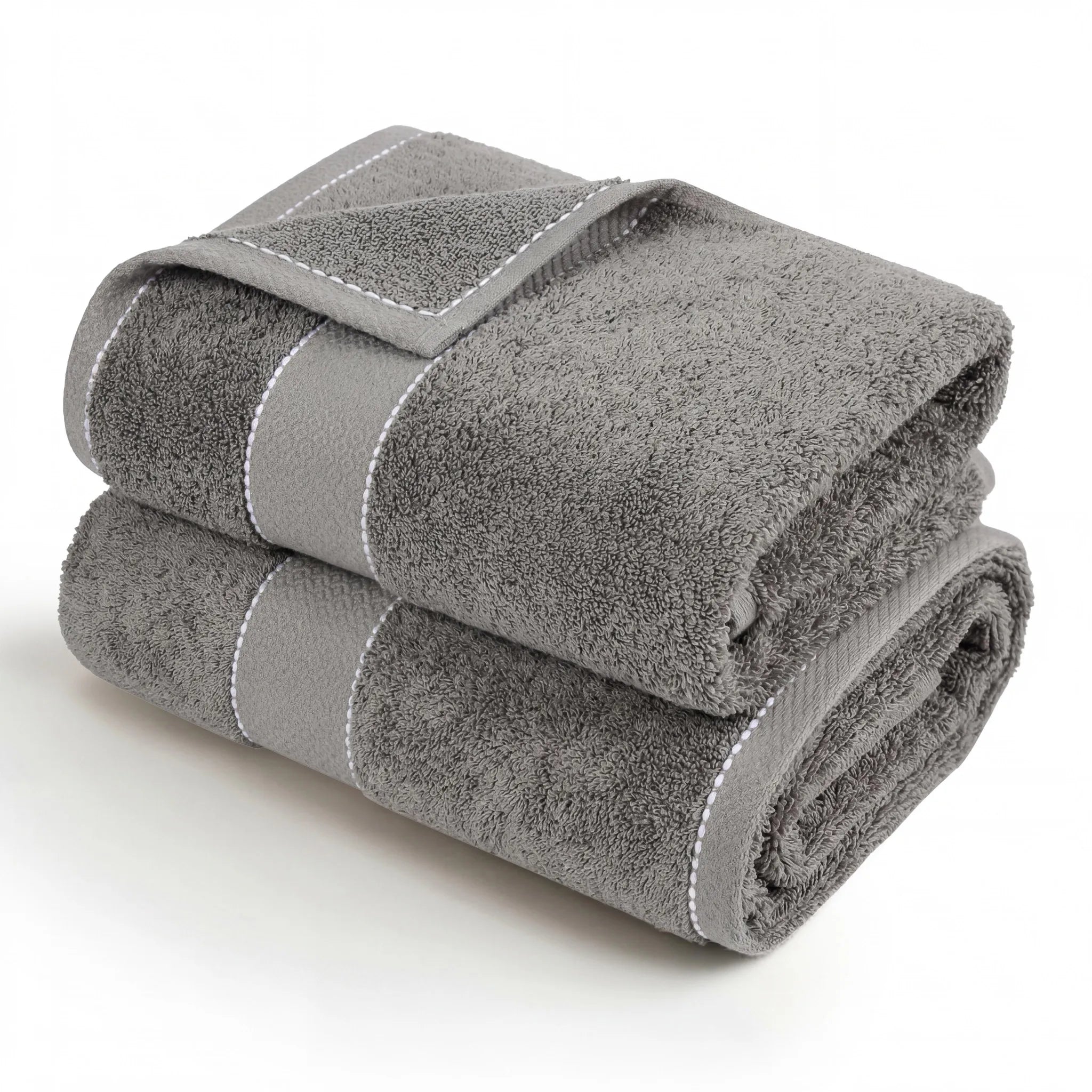 BNM 2 Piece Cotton Plush Bath Towel Set Giza