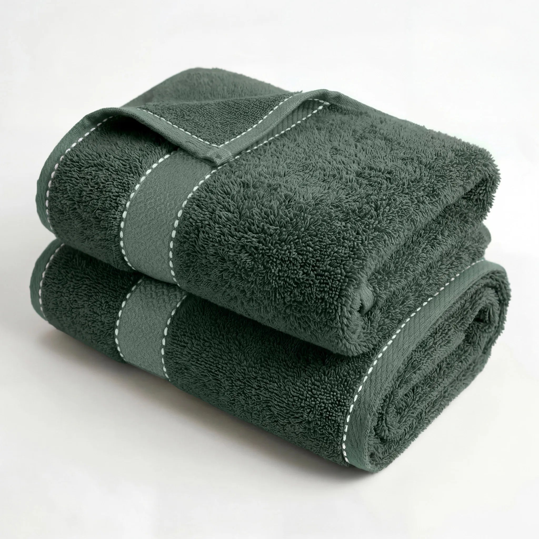 BNM 2 Piece Cotton Plush Bath Towel Set Giza