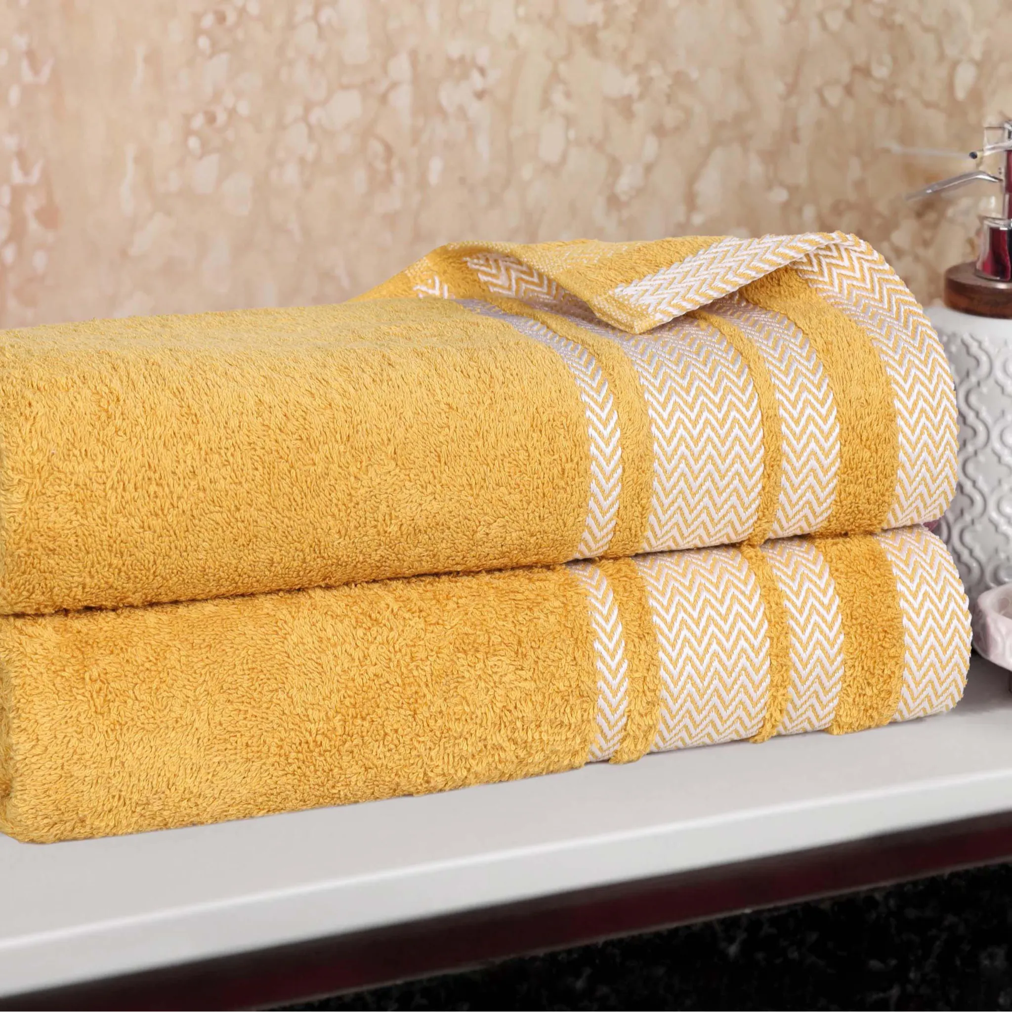 Hays Cotton Soft Medium Weight Bath Towel Set of 3