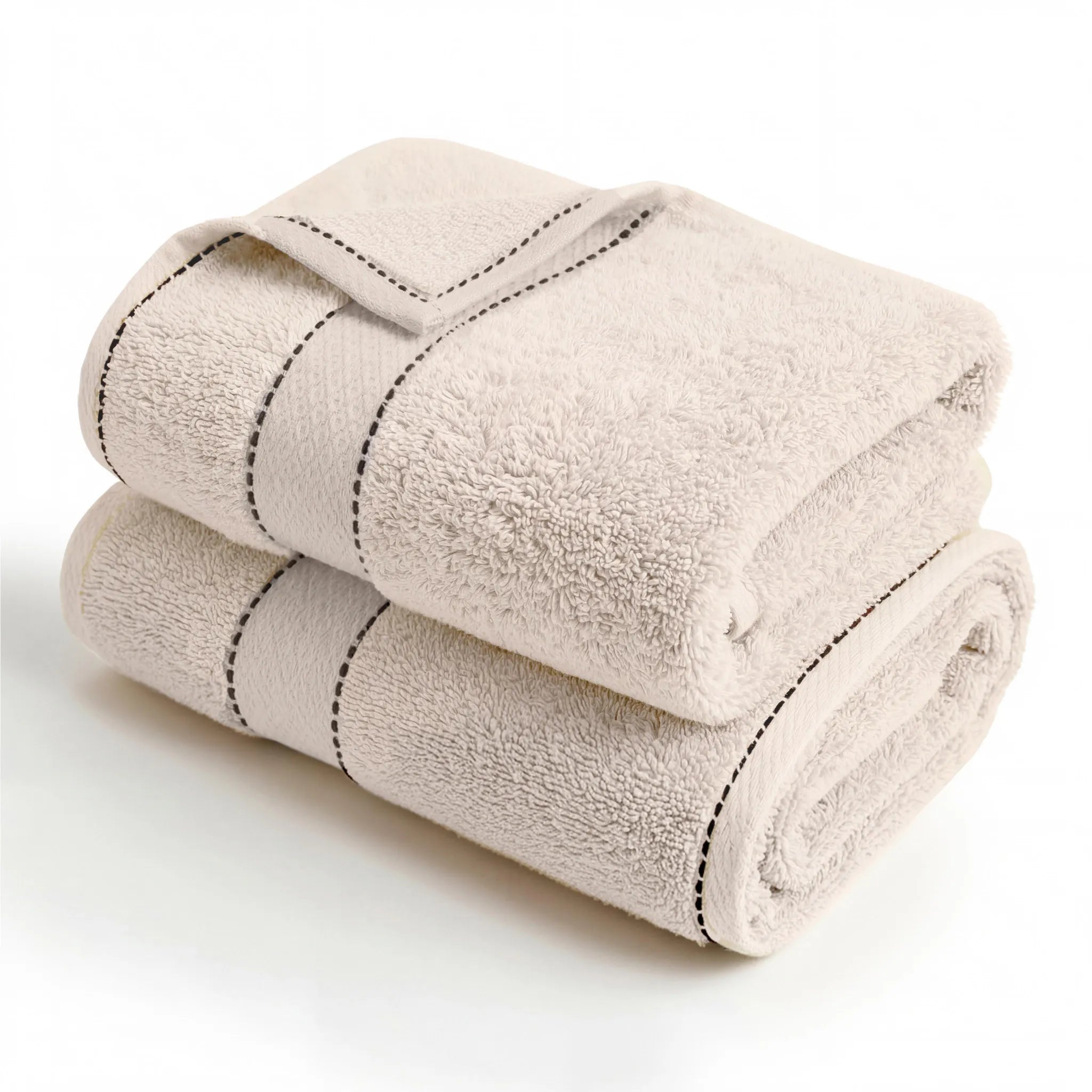 BNM 2 Piece Cotton Plush Bath Towel Set Giza