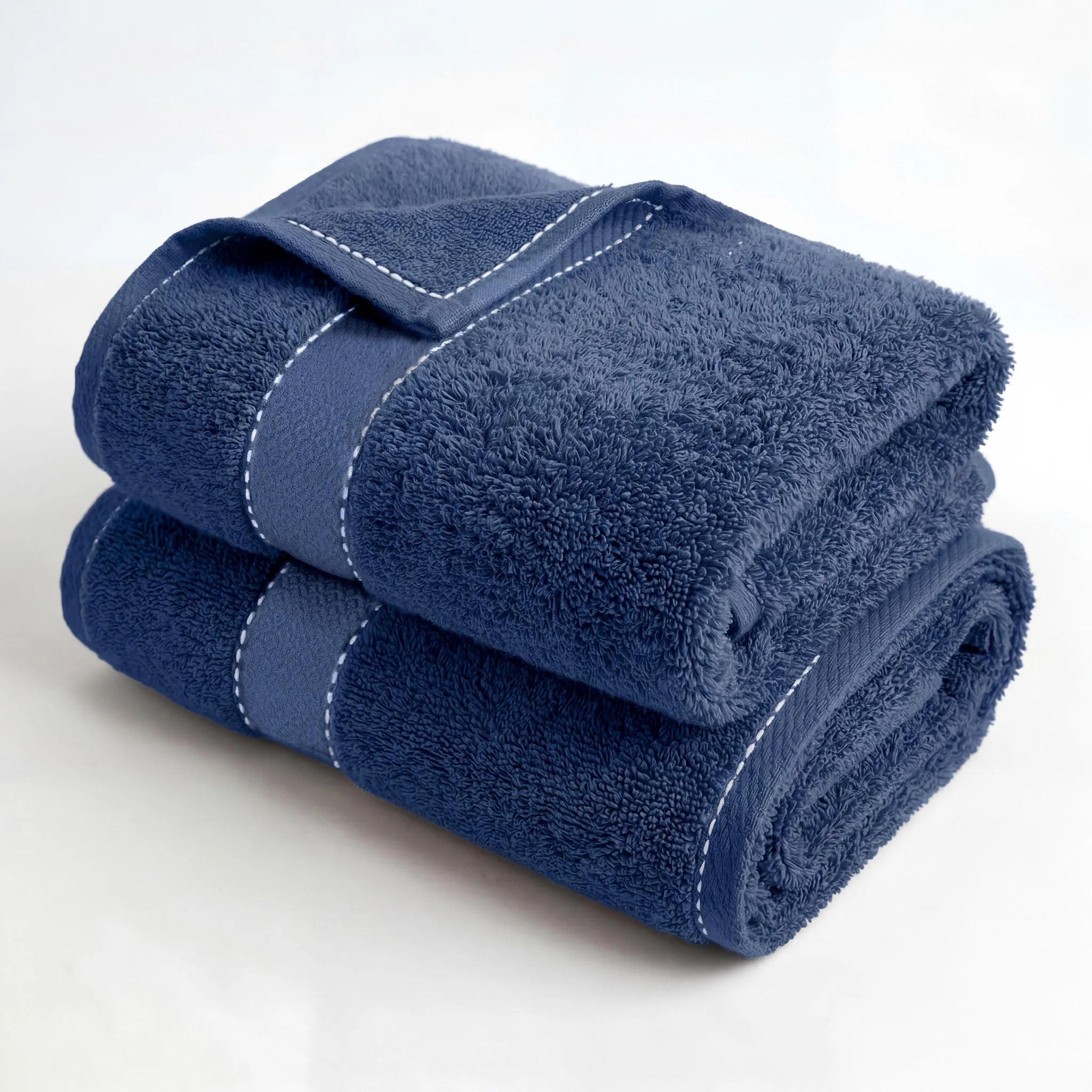 BNM 2 Piece Cotton Plush Bath Towel Set Giza