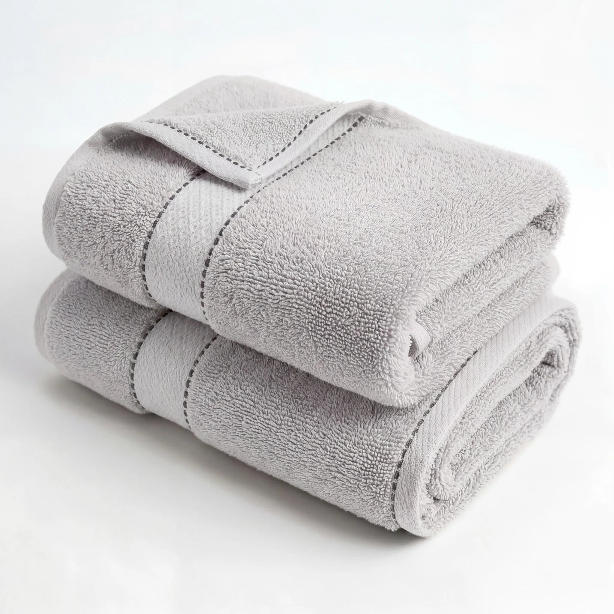 BNM 2 Piece Cotton Plush Bath Towel Set Giza