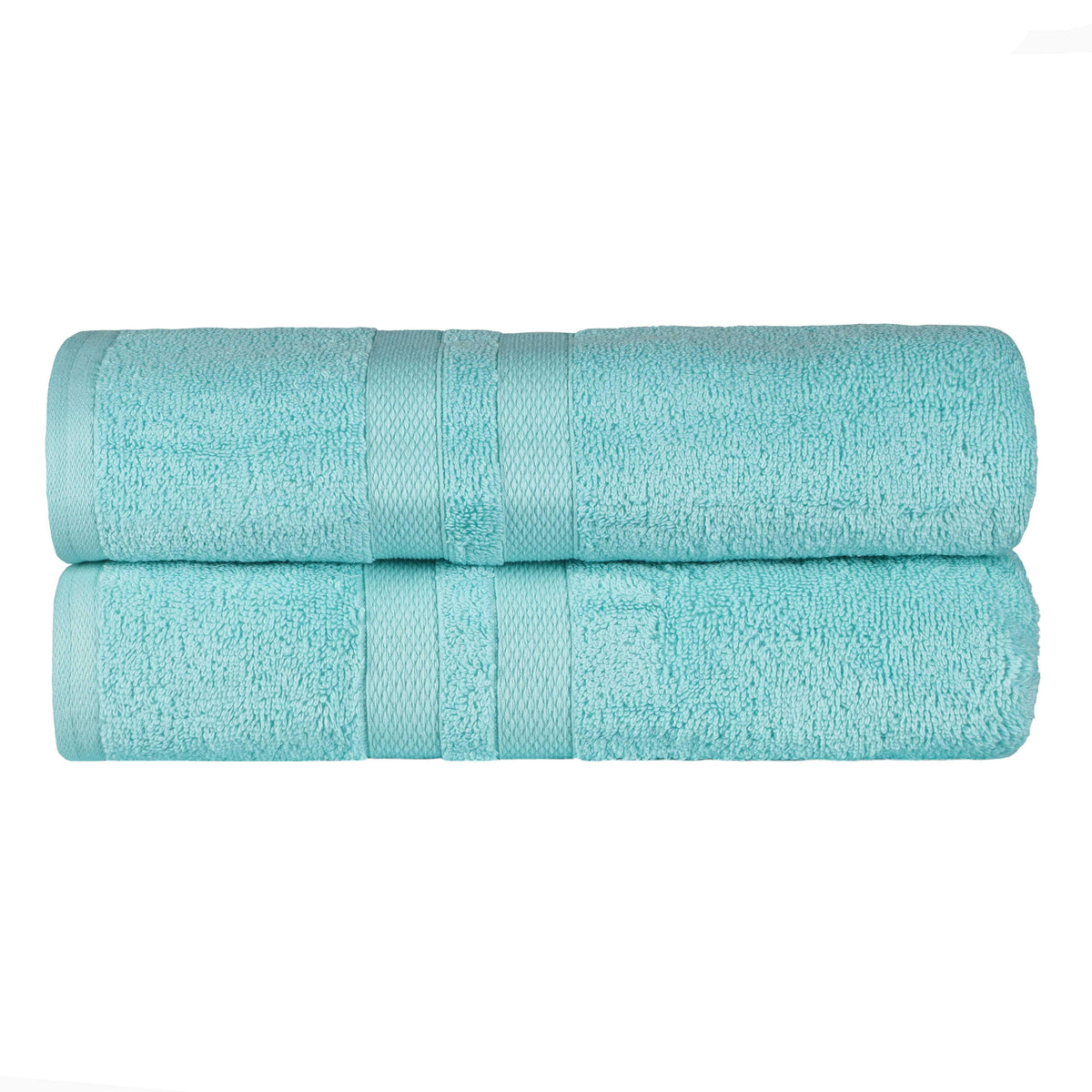 Ultra Soft Cotton Absorbent Solid Assorted 2 Piece Bath Sheet Set - Blue Nile Mills