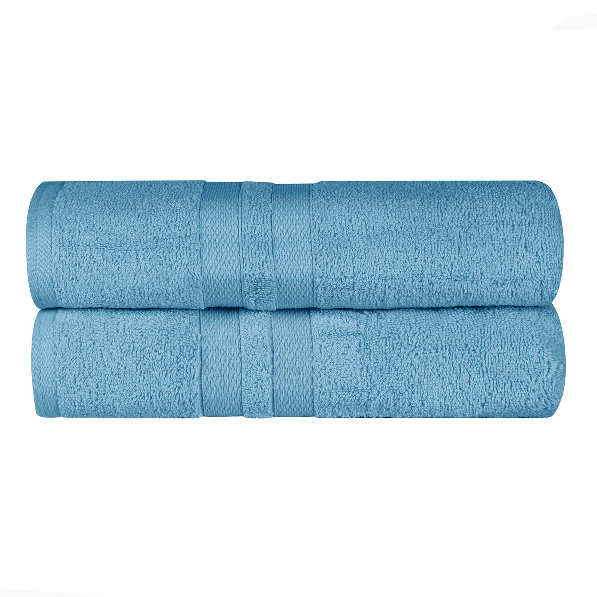 Ultra Soft Cotton Absorbent Solid Assorted 2 Piece Bath Sheet Set - Blue Nile Mills
