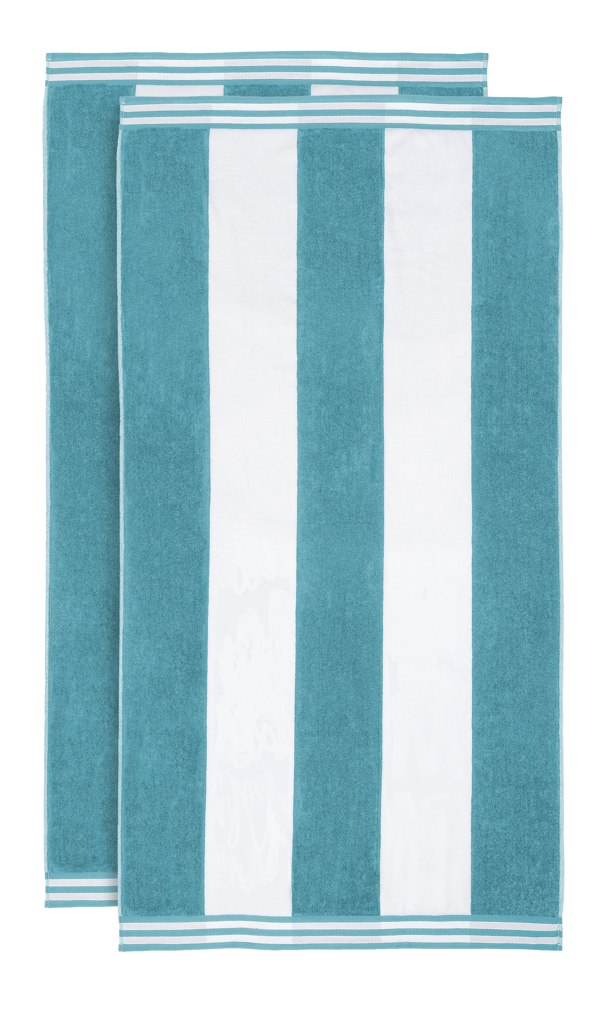 Cabana Stripe Oversized Cotton Beach Towel Set Of 2, 4, 6 - Blue Nile Mills