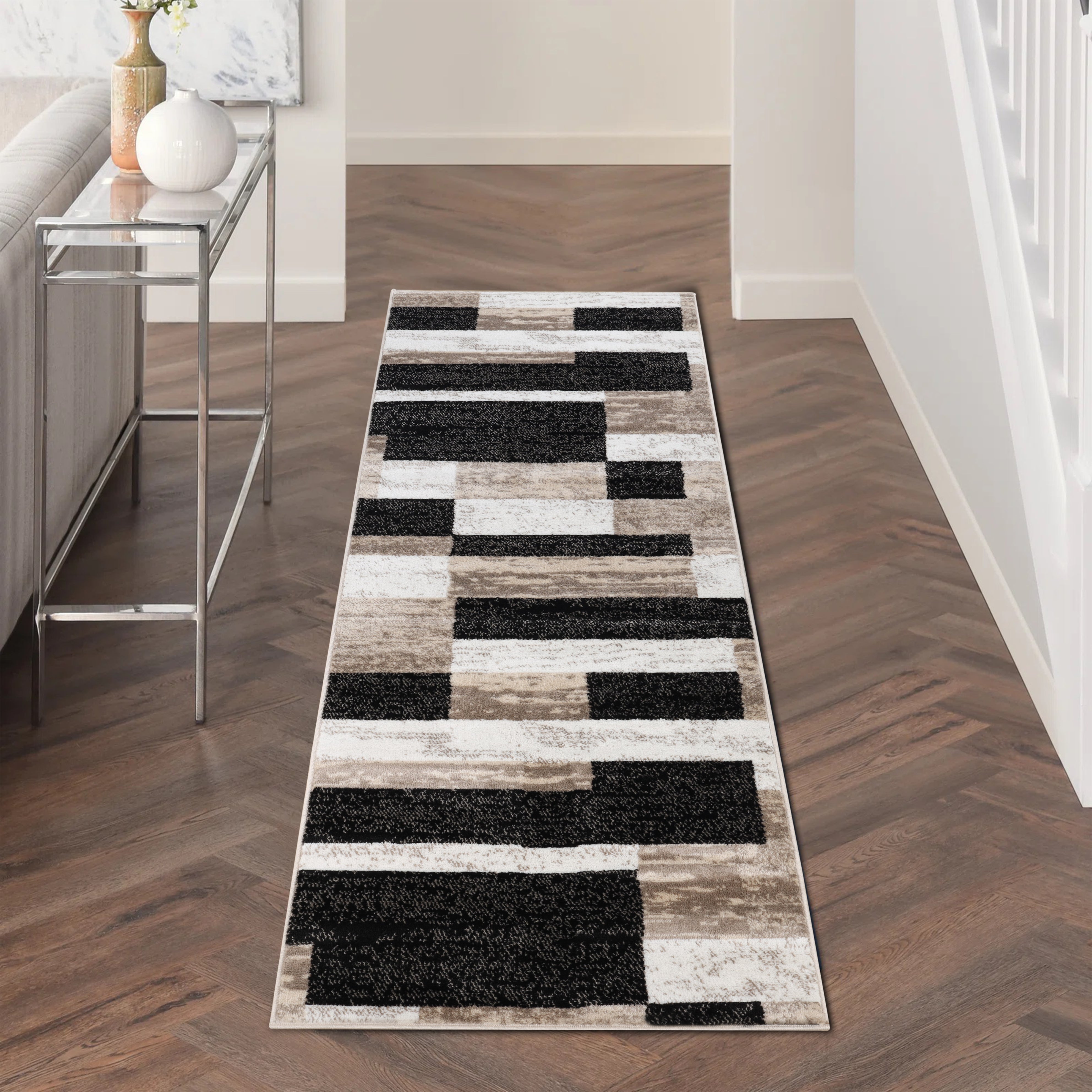 Rockwood Contemporary Geometric Indoor Rug - Blue Nile Mills