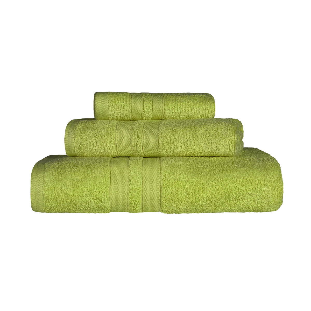 Ultra Soft Cotton Absorbent Solid Assorted 3 Piece Towel Set - Blue Nile Mills