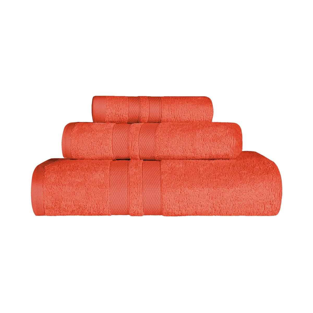 Ultra Soft Cotton Absorbent Solid Assorted 3 Piece Towel Set - Blue Nile Mills