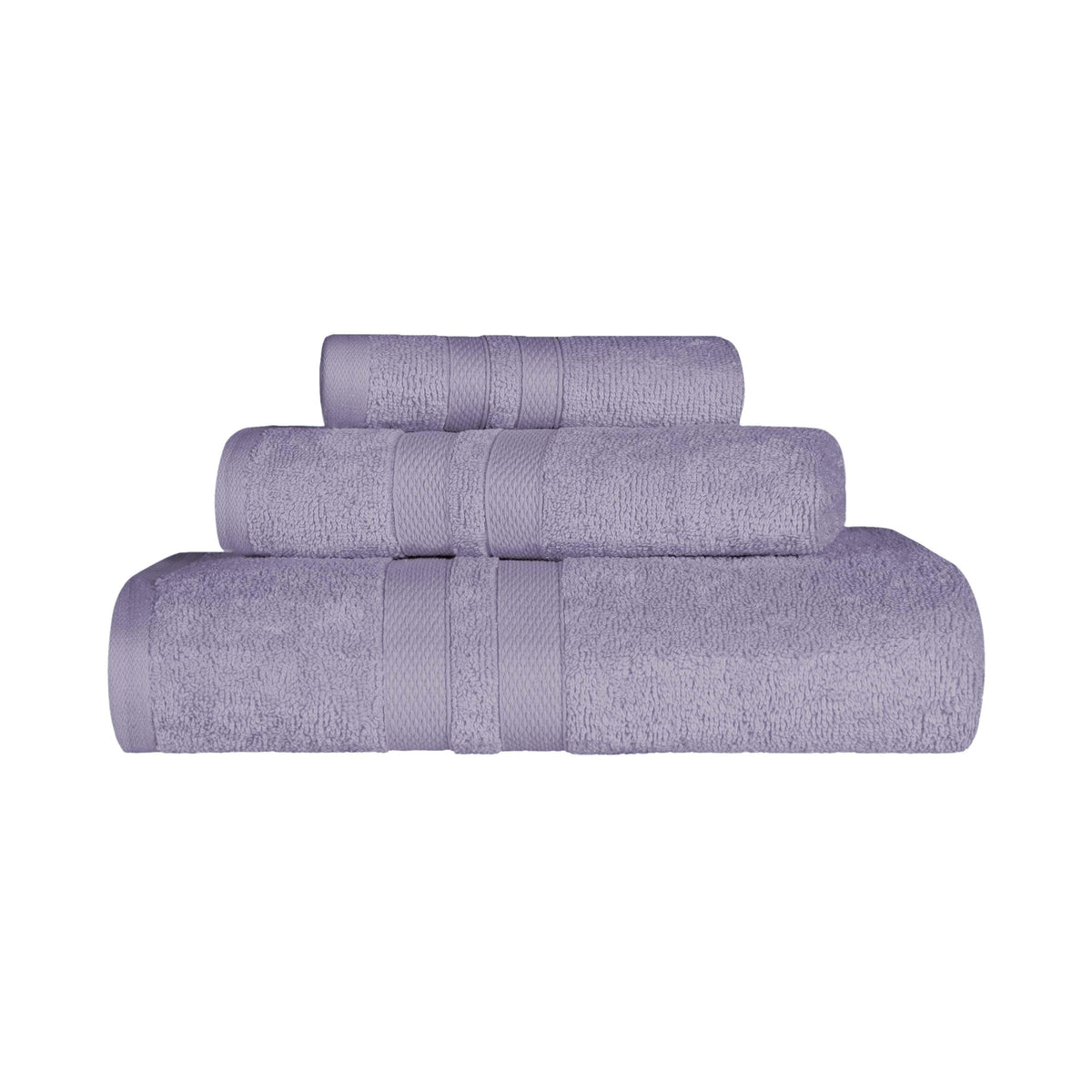 Ultra Soft Cotton Absorbent Solid Assorted 3 Piece Towel Set - Blue Nile Mills
