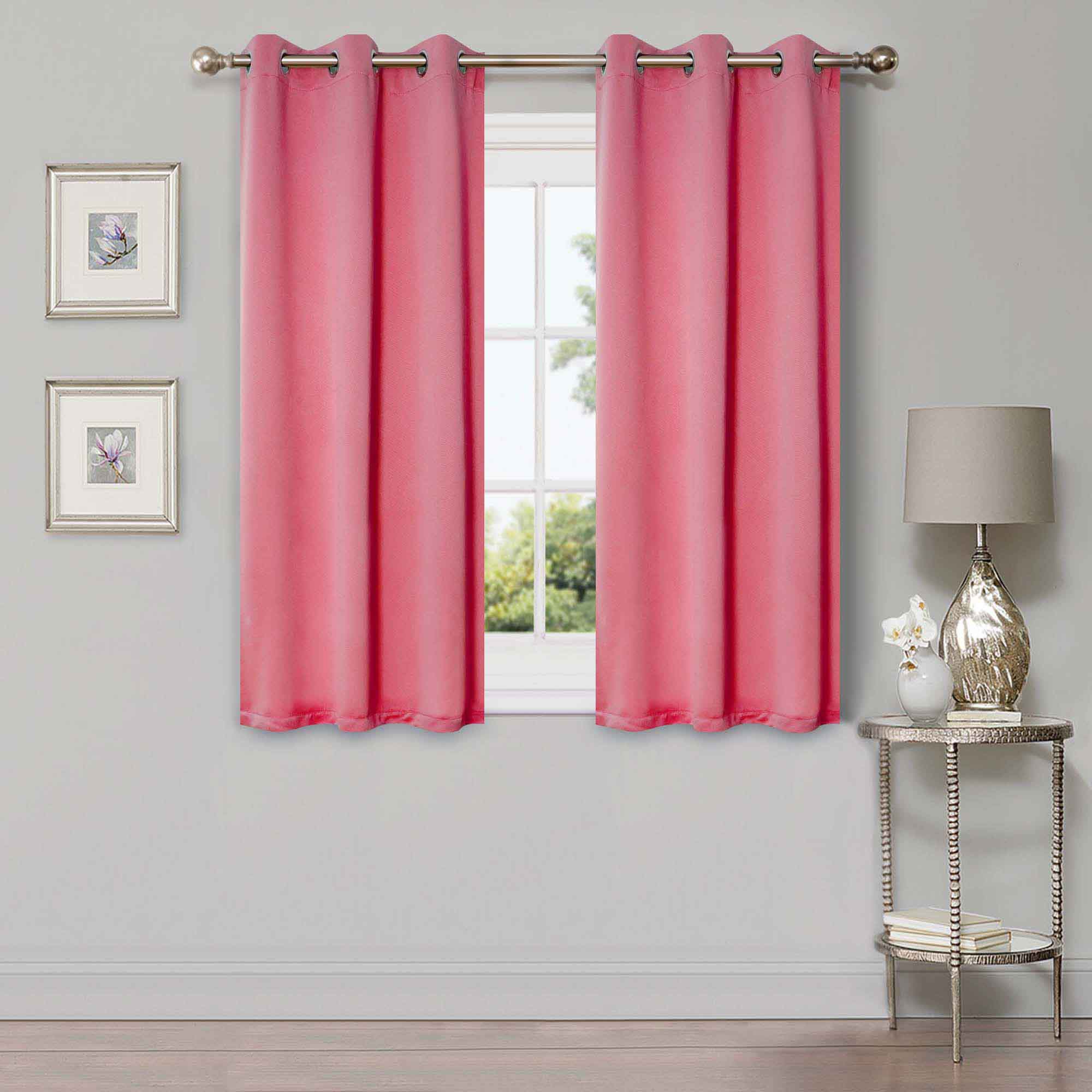 Solid Classic Modern Grommet Blackout Curtain Set - Blue Nile Mills