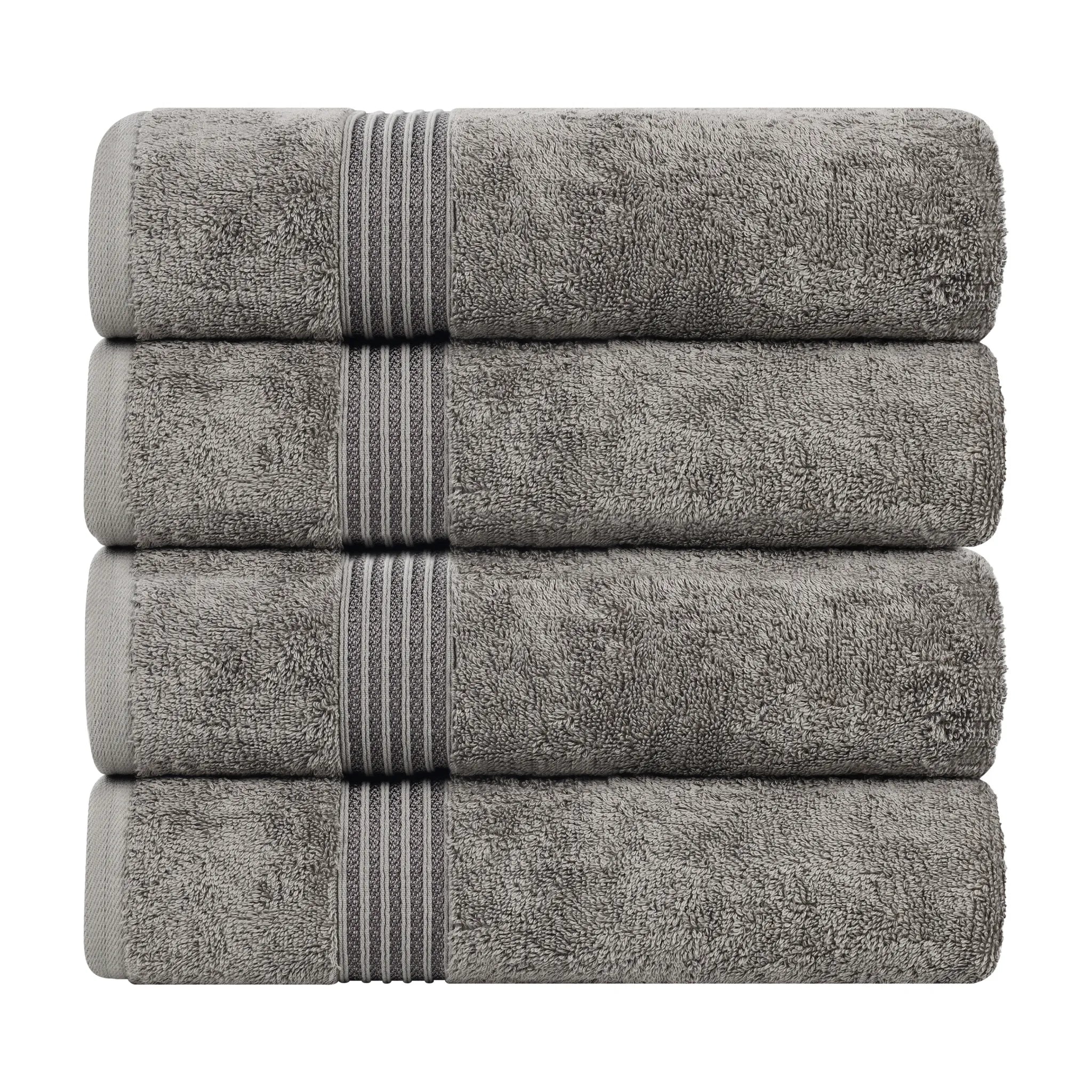 Heritage Egyptian Cotton Solid Bath Towel Set of 4 - Blue Nile Mills