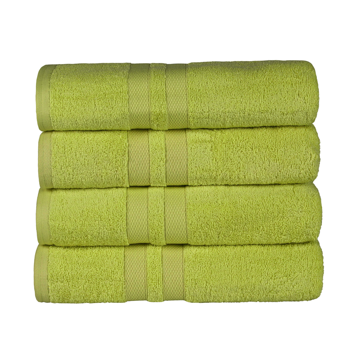 Ultra Soft Cotton Absorbent Solid Assorted 4-Piece Bath Towel Set - Blue Nile Mills