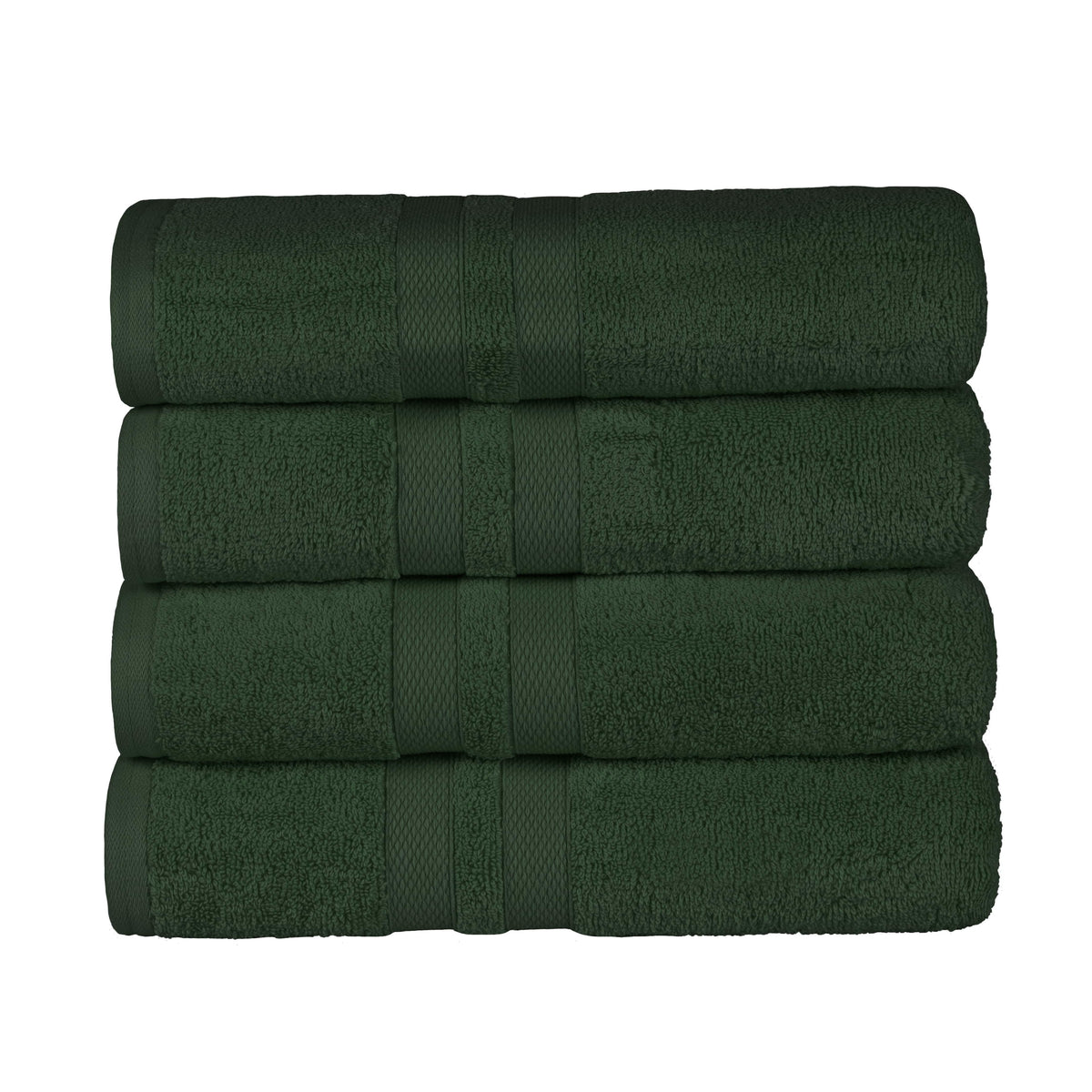 Ultra Soft Cotton Absorbent Solid Assorted 4-Piece Bath Towel Set - Blue Nile Mills