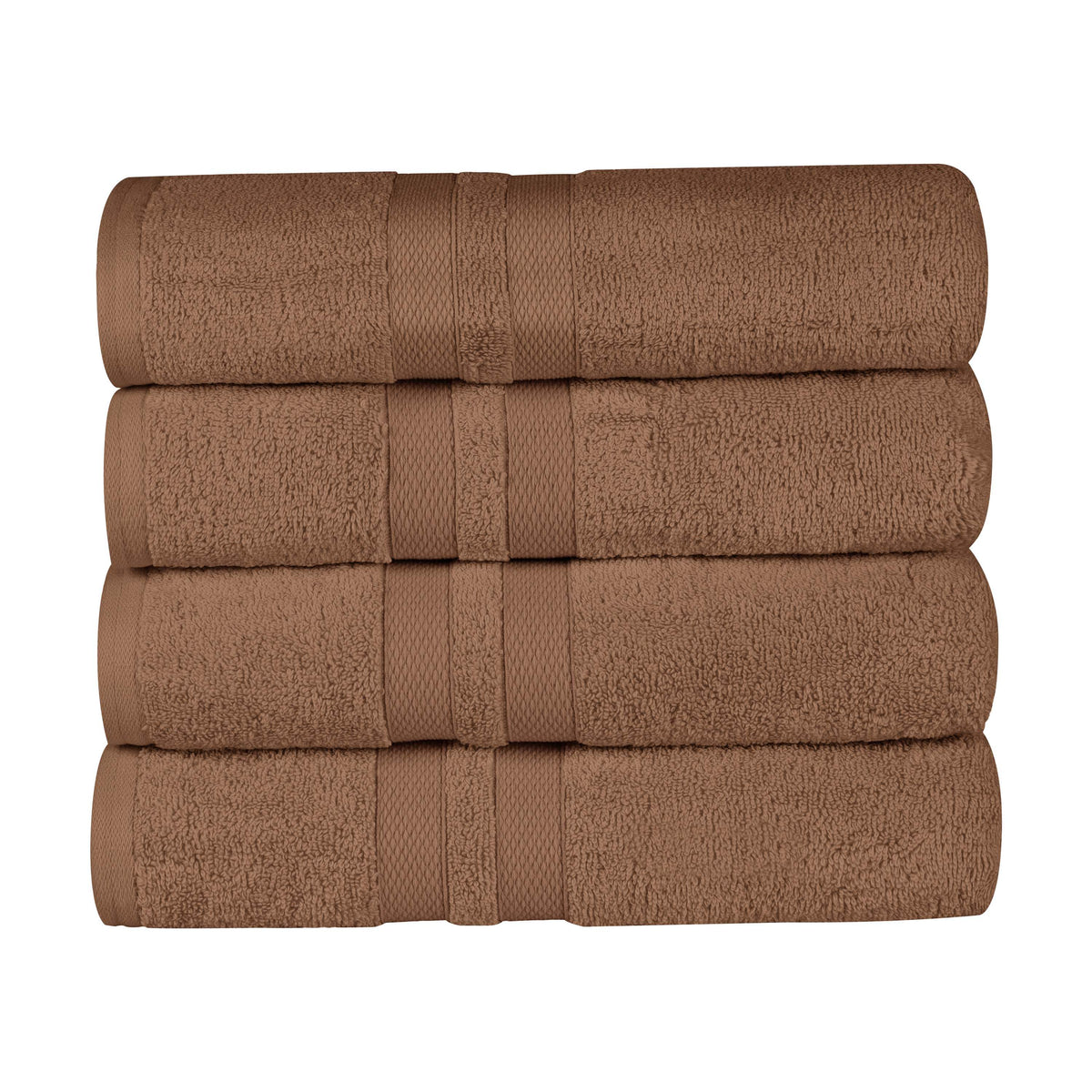 Ultra Soft Cotton Absorbent Solid Assorted 4-Piece Bath Towel Set - Blue Nile Mills