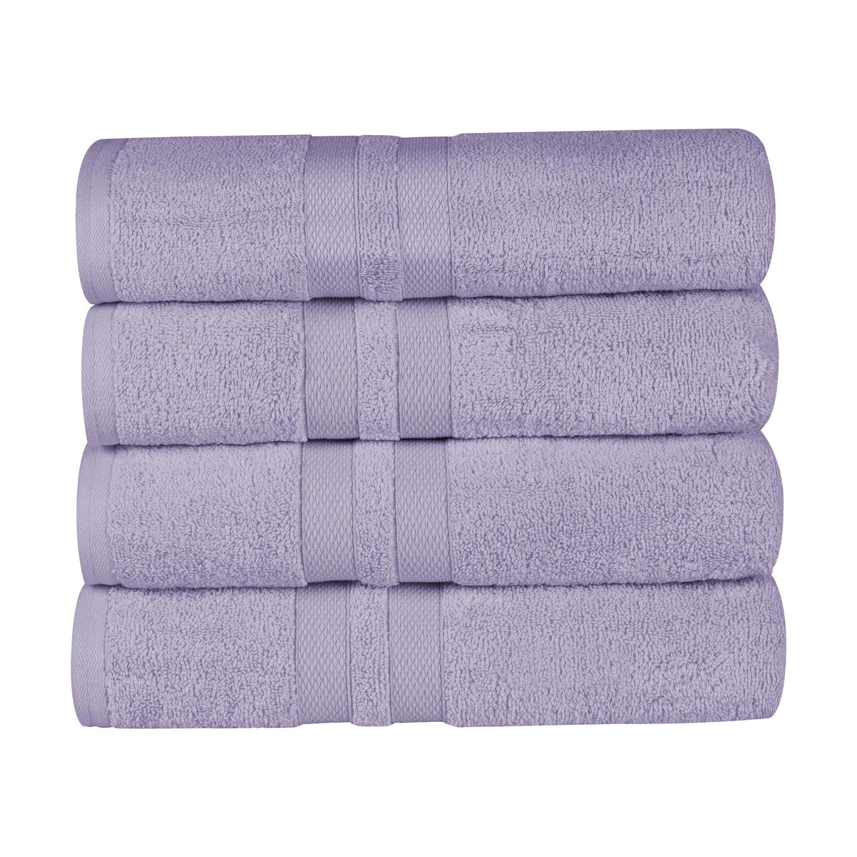 Ultra Soft Cotton Absorbent Solid Assorted 4-Piece Bath Towel Set - Blue Nile Mills