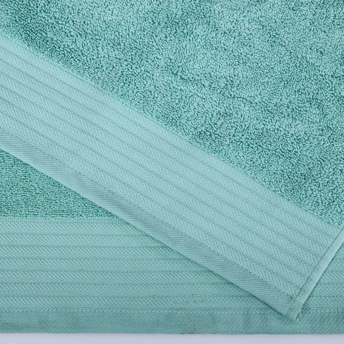 Turkish Cotton 8 Piece Jacquard Herringbone and Solid Towel Set - Blue Nile Mills
