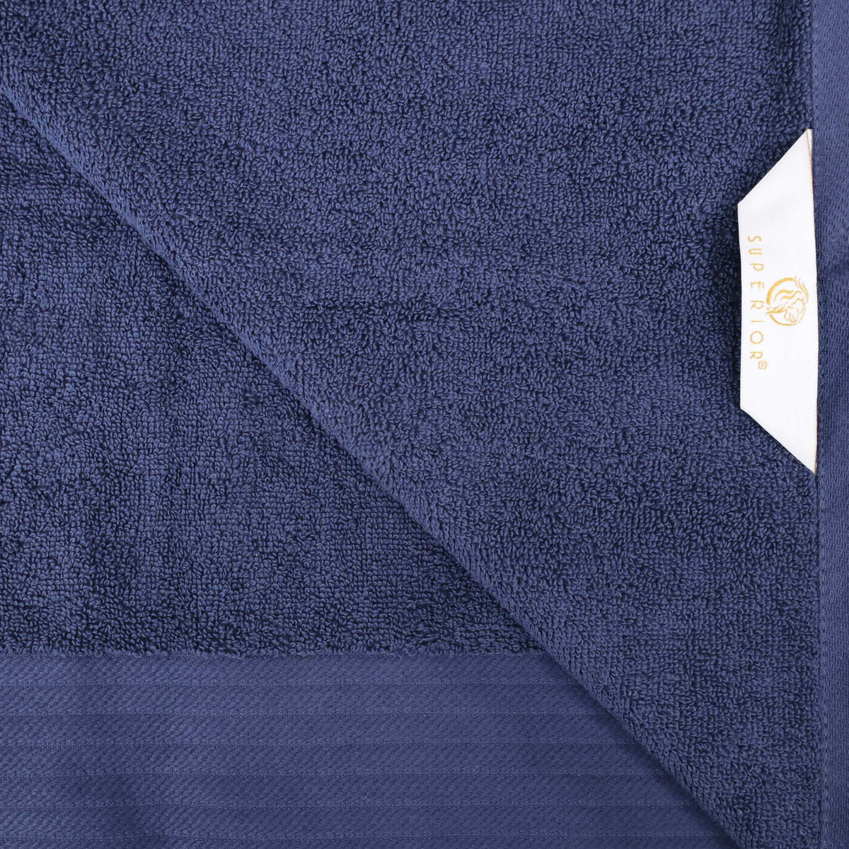 Turkish Cotton 8 Piece Jacquard Herringbone and Solid Towel Set - Blue Nile Mills
