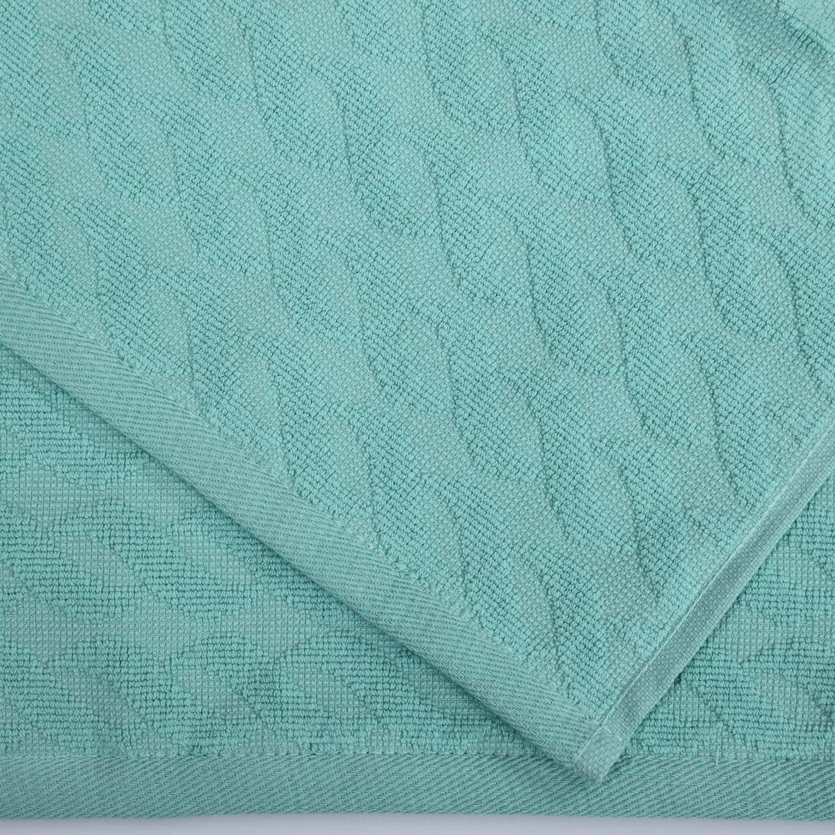 Turkish Cotton 8 Piece Jacquard Herringbone and Solid Towel Set - Blue Nile Mills