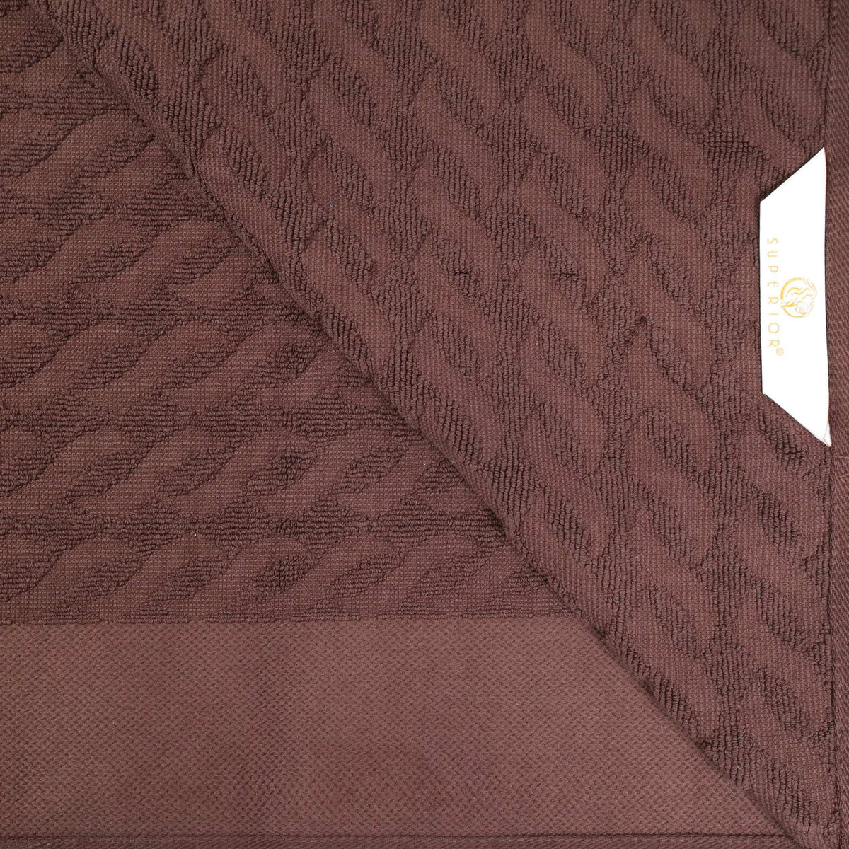 Turkish Cotton 8 Piece Jacquard Herringbone and Solid Towel Set - Blue Nile Mills