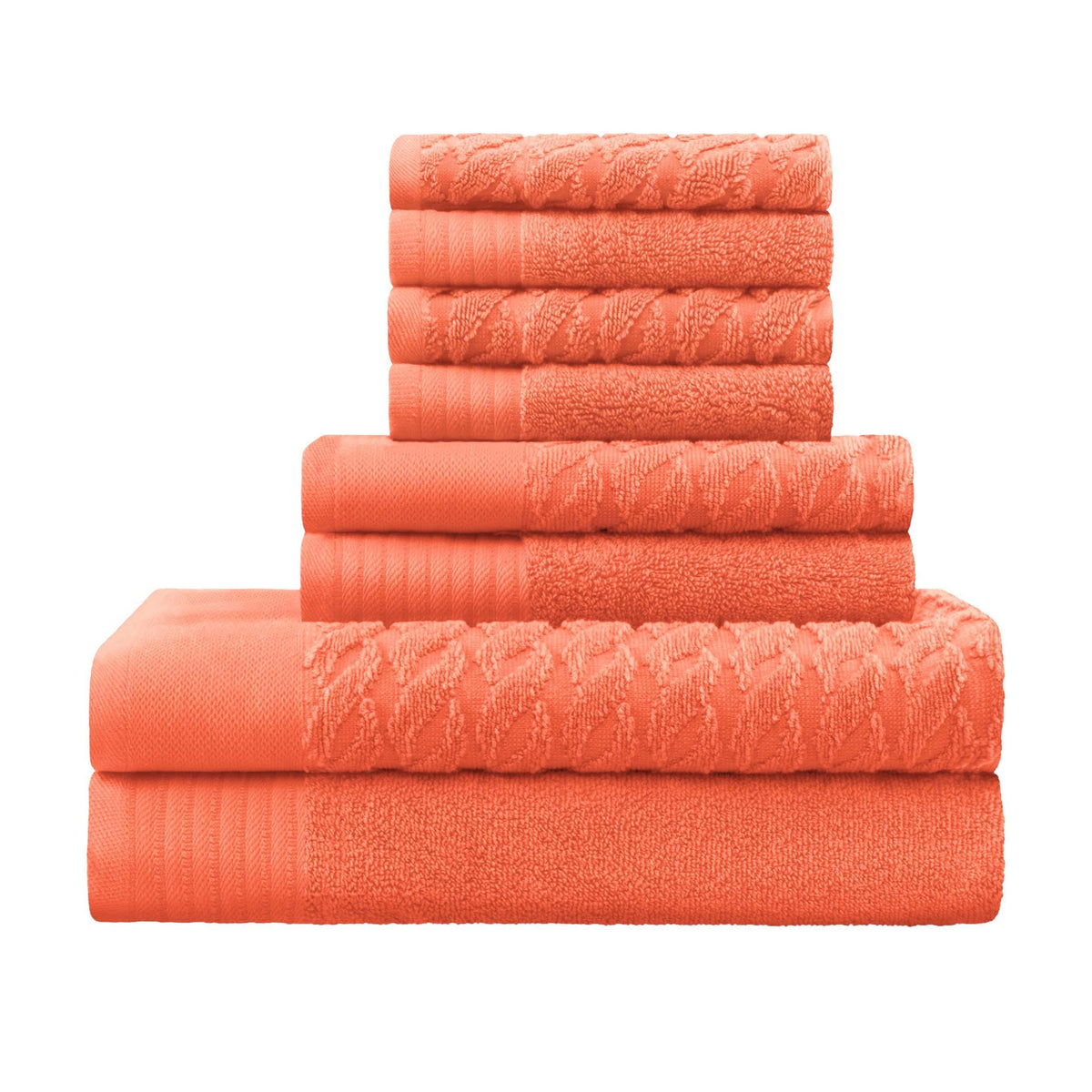 Turkish Cotton 6 Piece Highly Absorbent Solid Towel Set - Blue Nile Mills