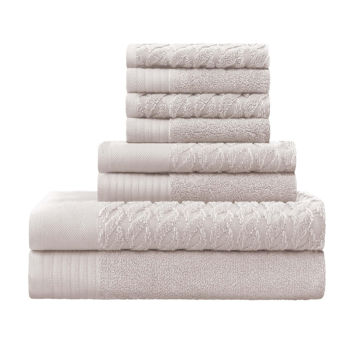 Turkish Cotton 6 Piece Highly Absorbent Solid Towel Set - Blue Nile Mills