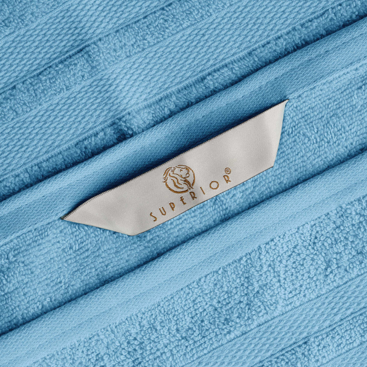 Ultra Soft Cotton Absorbent Solid Assorted 4-Piece Bath Towel Set - Blue Nile Mills