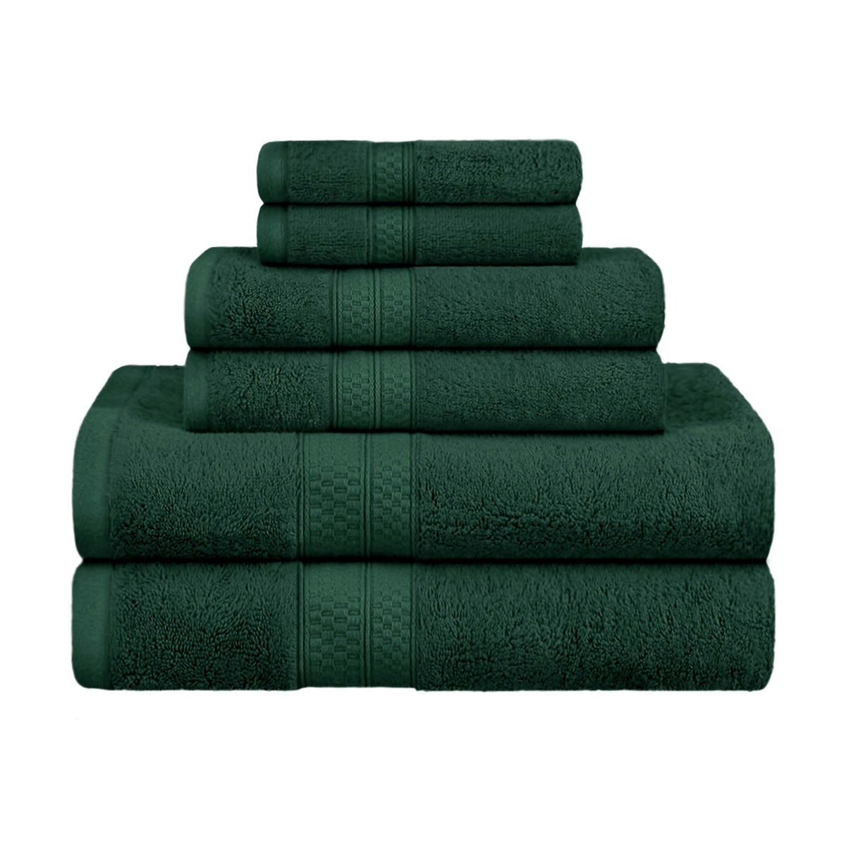 Ultra-Soft Rayon from Bamboo Cotton Blend 6 Piece Towel Set - Blue Nile Mills