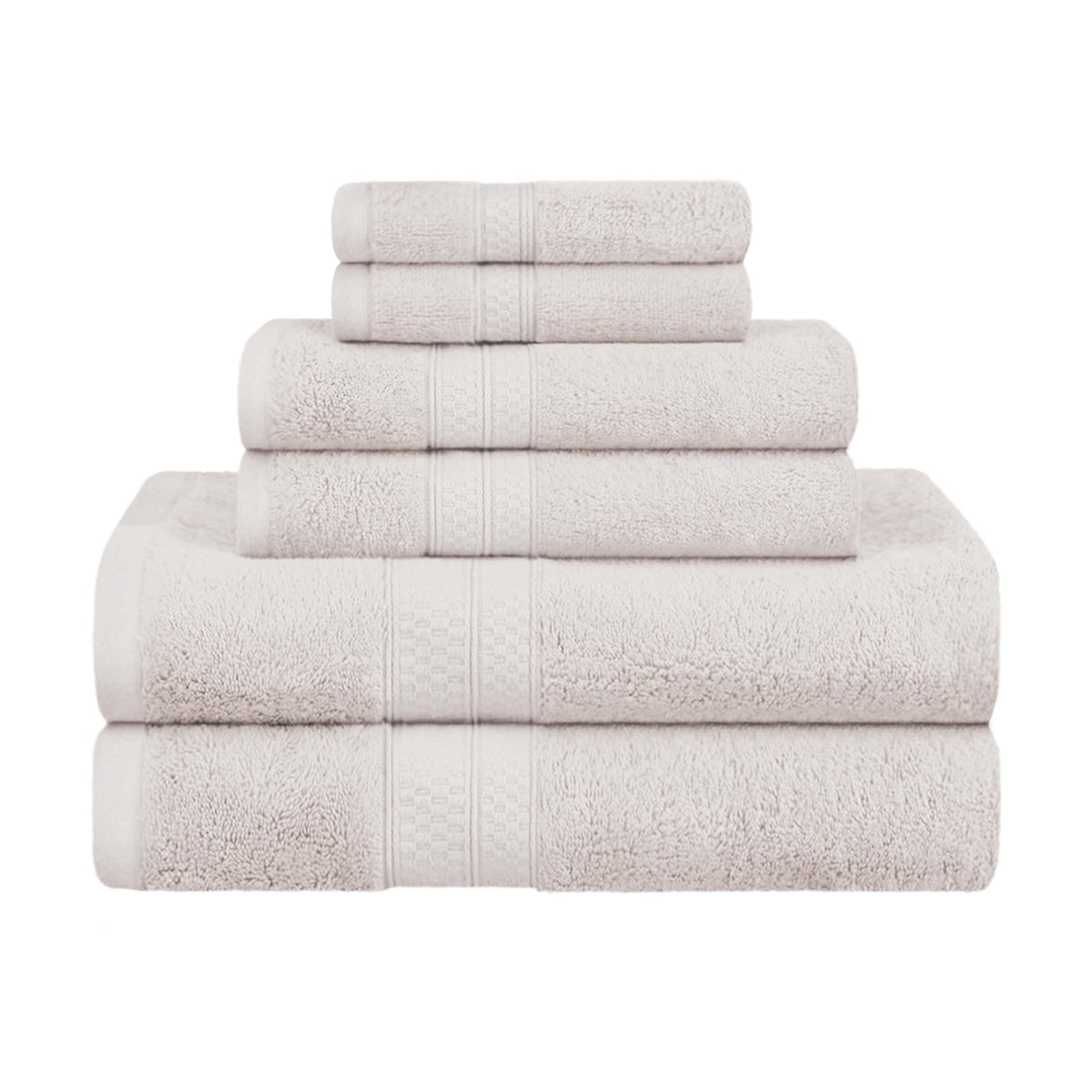 Ultra-Soft Rayon from Bamboo Cotton Blend 6 Piece Towel Set - Blue Nile Mills