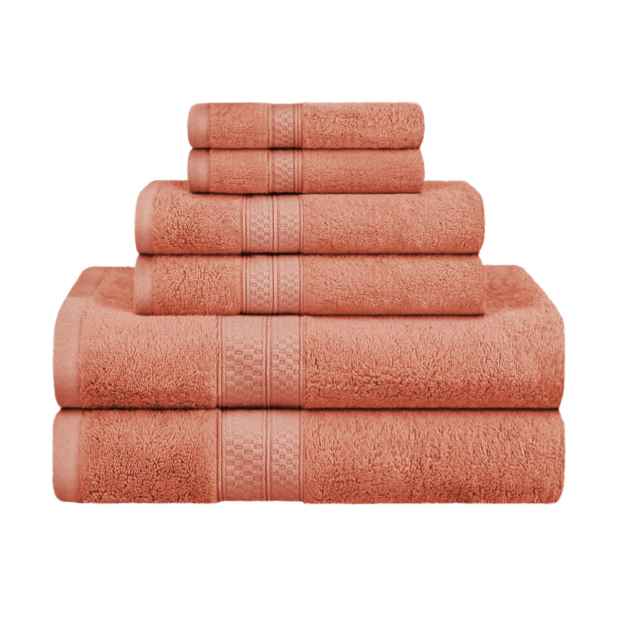 Ultra-Soft Rayon from Bamboo Cotton Blend 6 Piece Towel Set - Blue Nile Mills