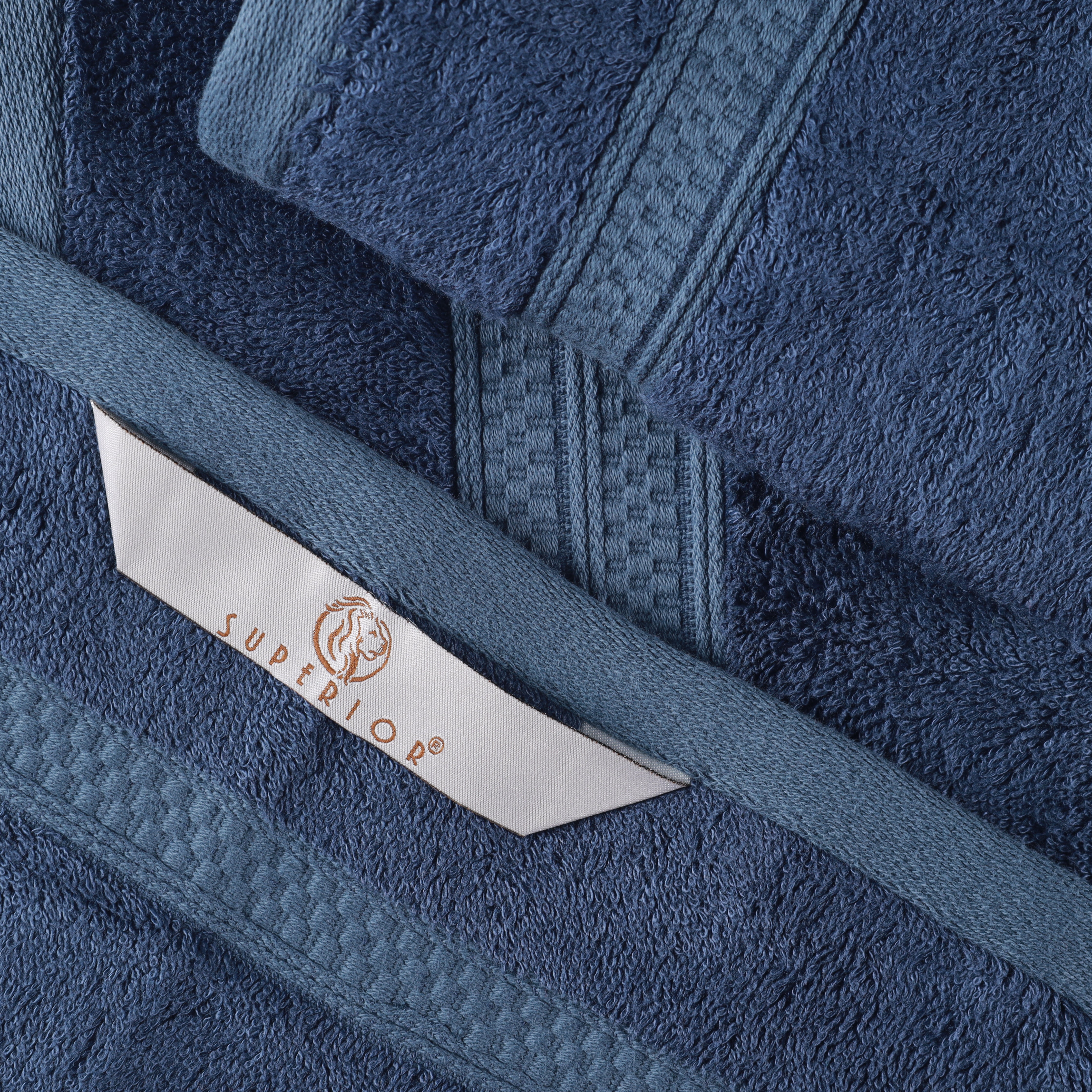 Ultra-Soft Rayon from Bamboo Cotton Blend 6 Piece Towel Set - Blue Nile Mills