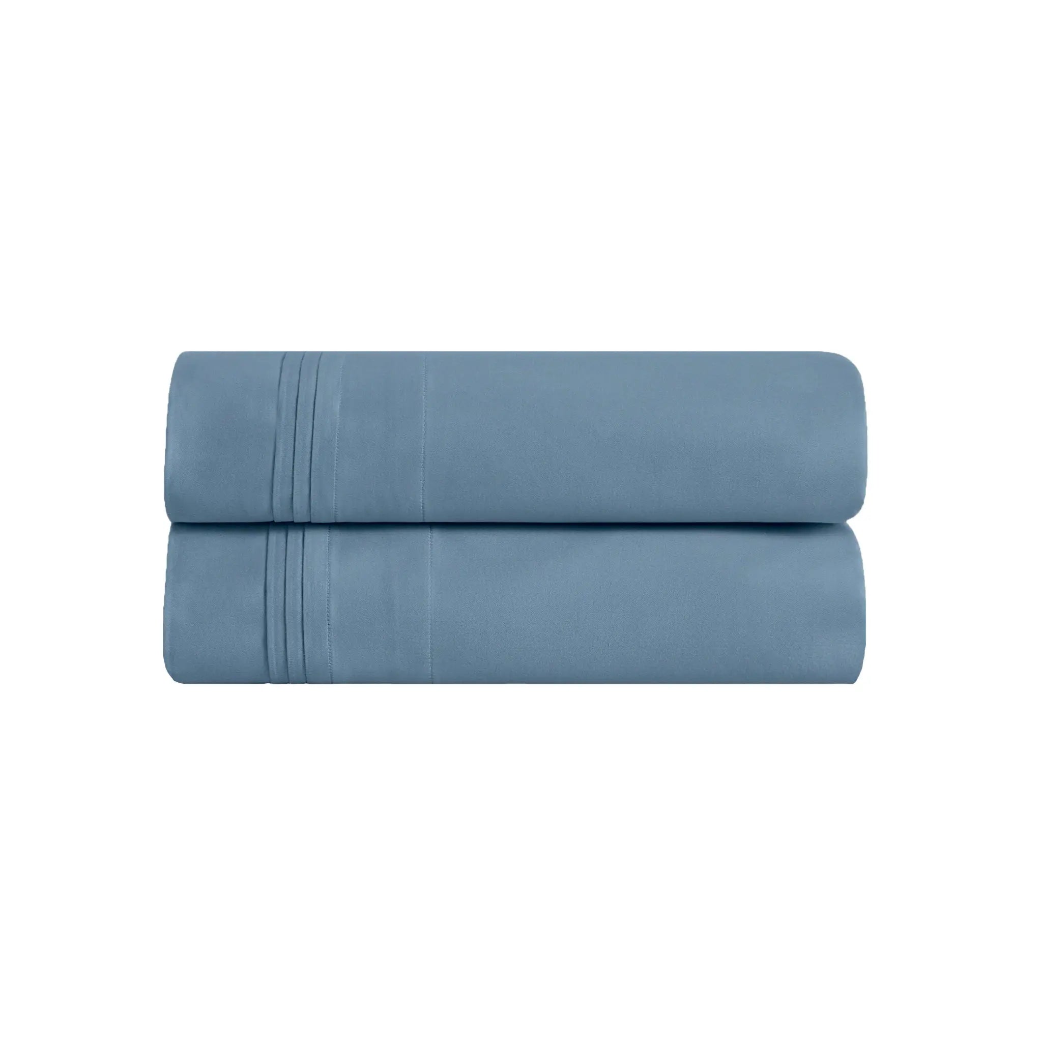 650 Thread Count Egyptian Cotton Solid Pillowcase Set - Blue Nile Mills