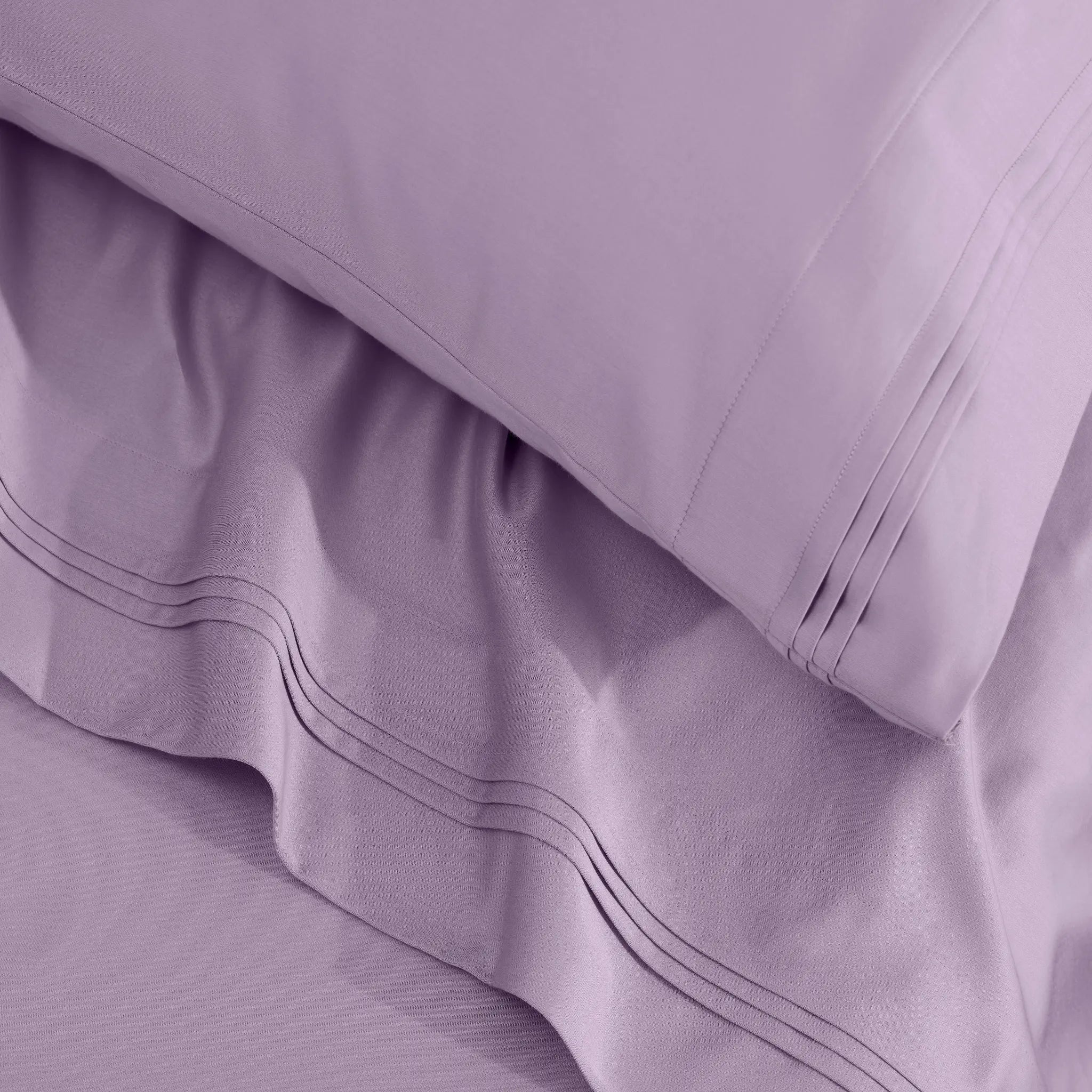 650 Thread Count Egyptian Cotton Solid Pillowcase Set - Blue Nile Mills