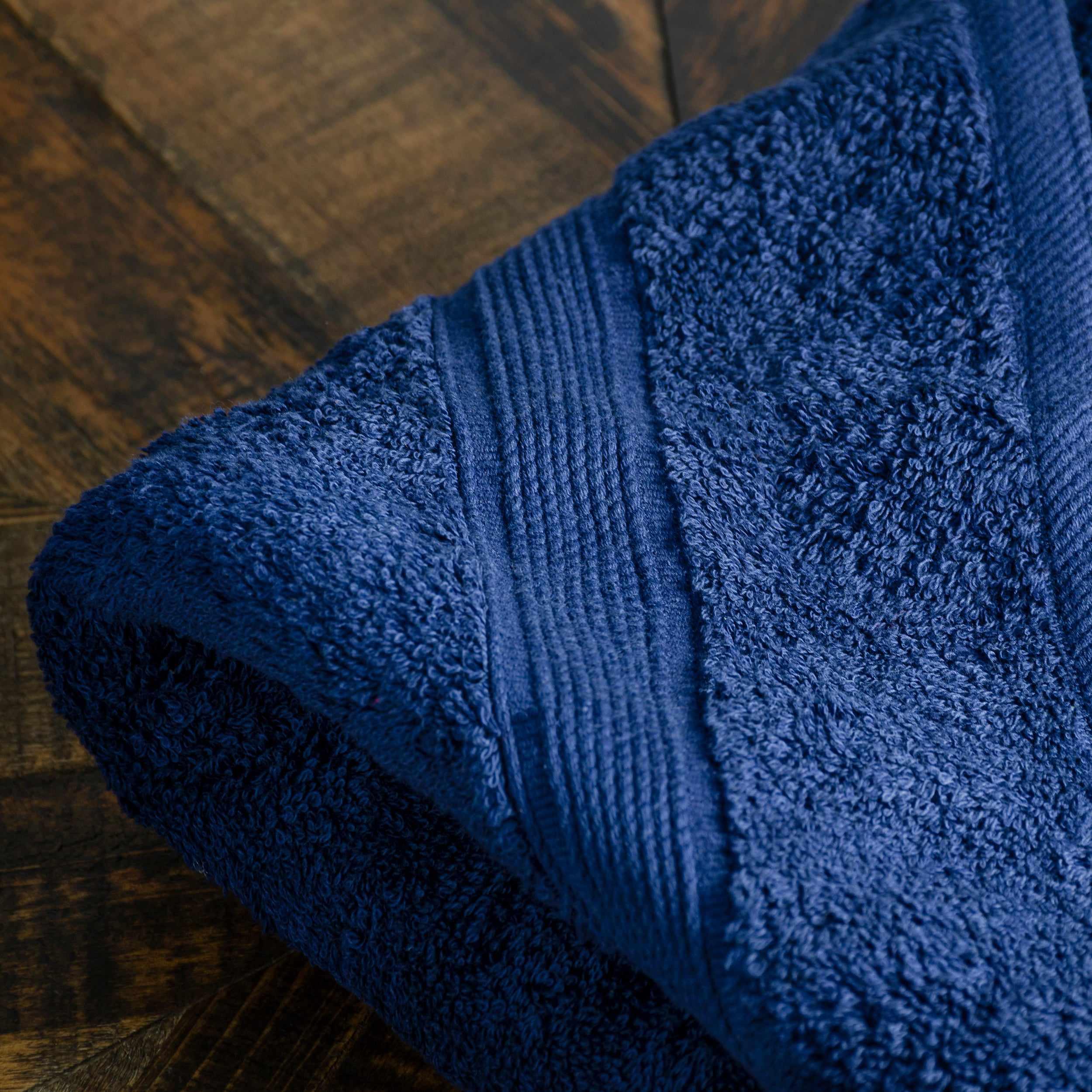 Organic Solid 650 GSM 2 Pieces Bath Sheet Set - Blue Nile Mills