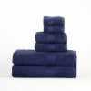 Organic Cotton Solid Plush Assorted 6 Piece Towel Set - Blue Nile Mills