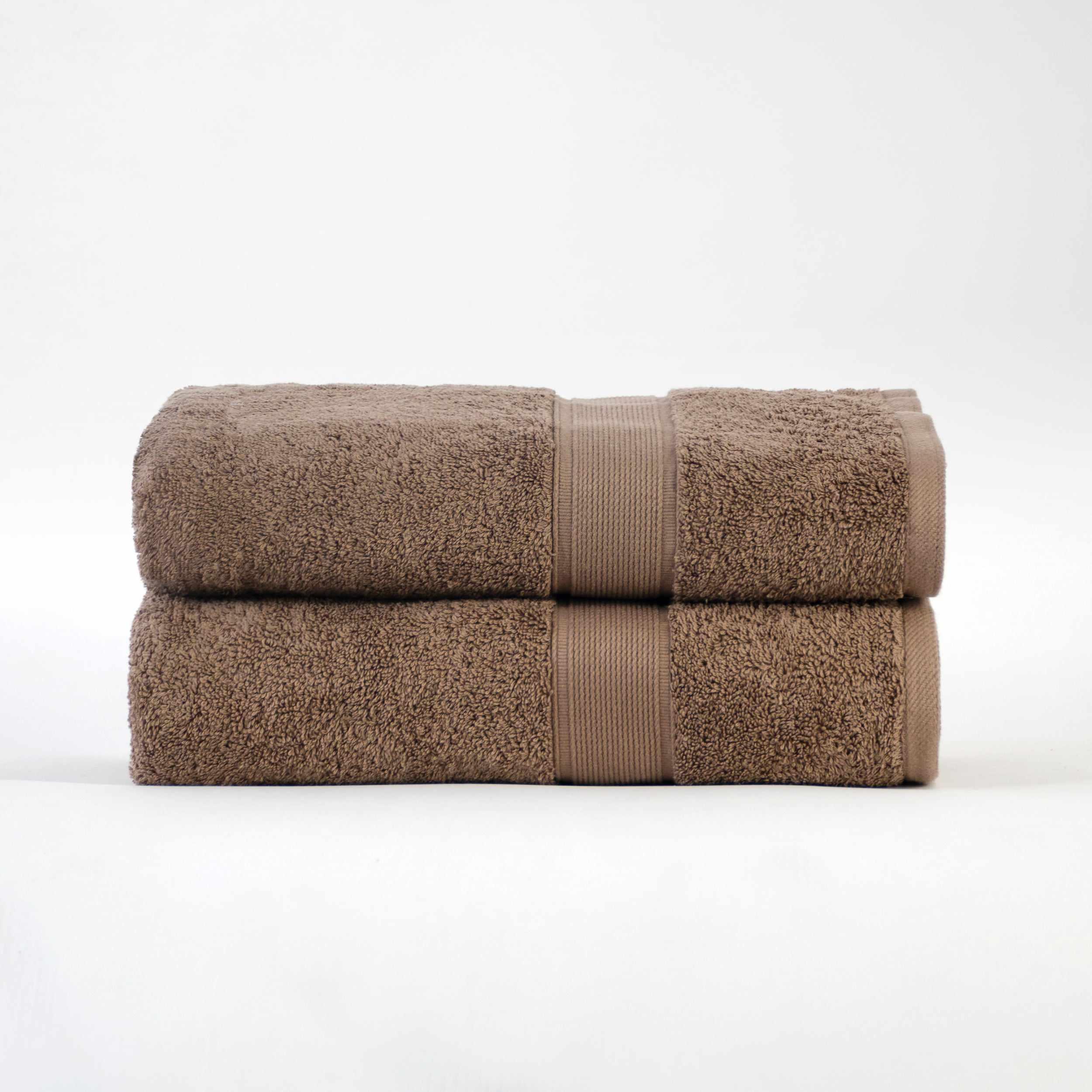 Organic Solid 650 GSM 2 Pieces Bath Sheet Set - Blue Nile Mills