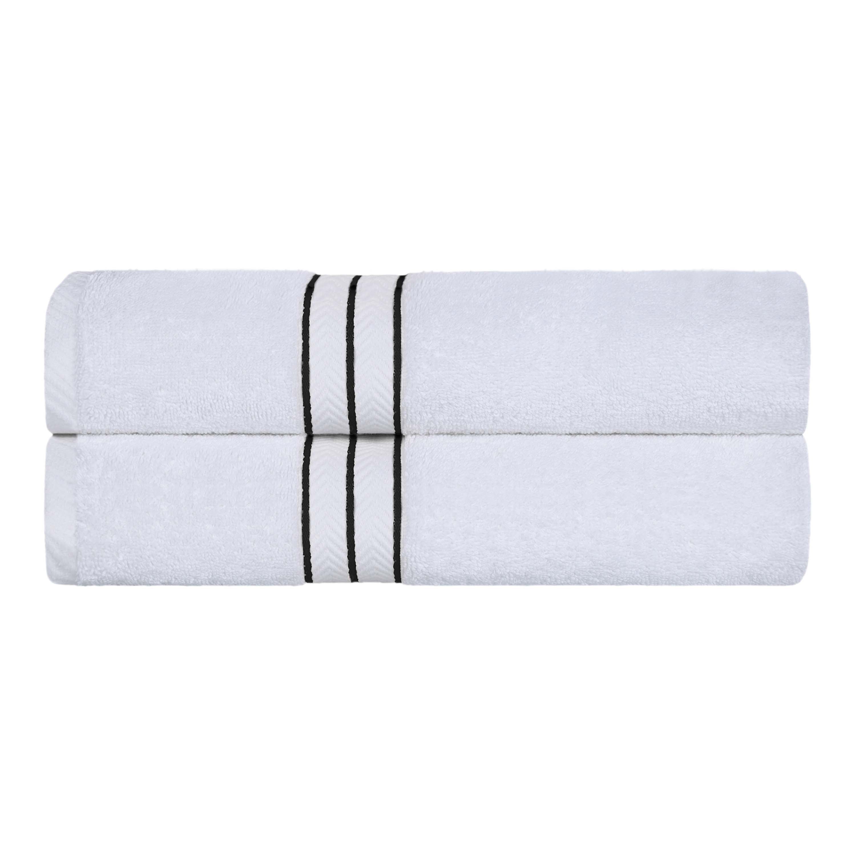 Turkish Cotton Ultra Plush Solid Absorbent 2 Piece Bath Towel Set - Blue Nile Mills