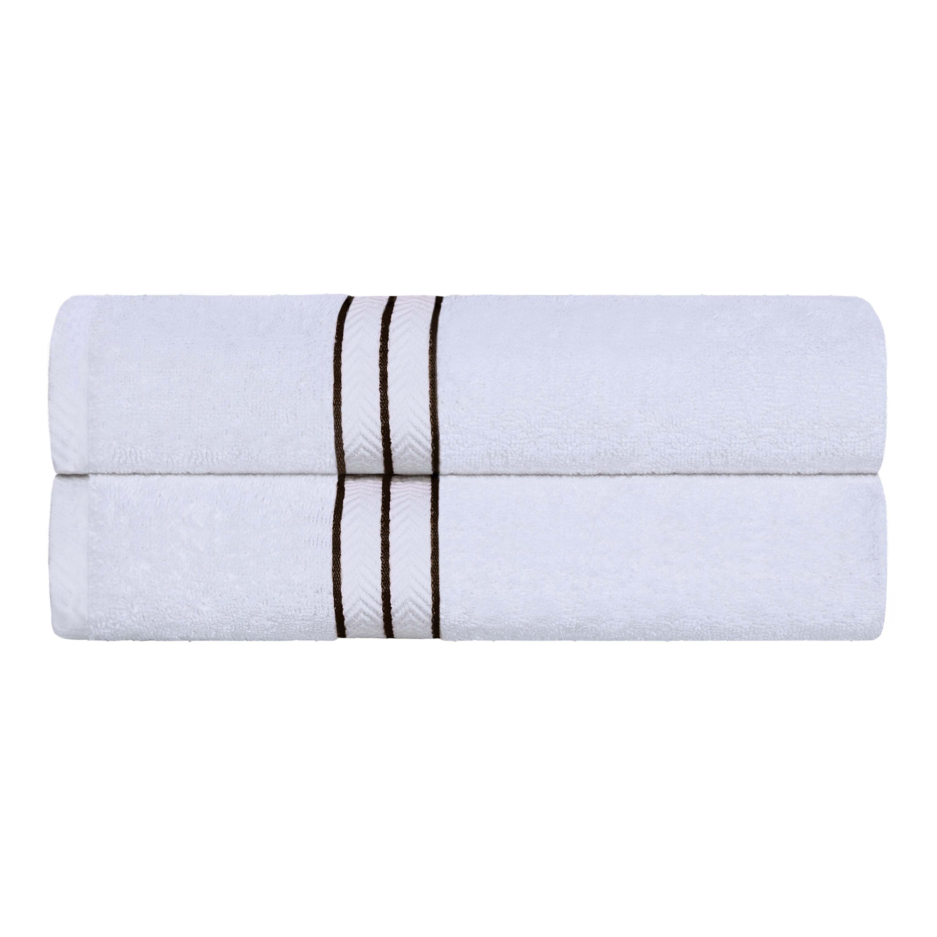 Turkish Cotton Ultra Plush Solid Absorbent 2 Piece Bath Towel Set - Blue Nile Mills