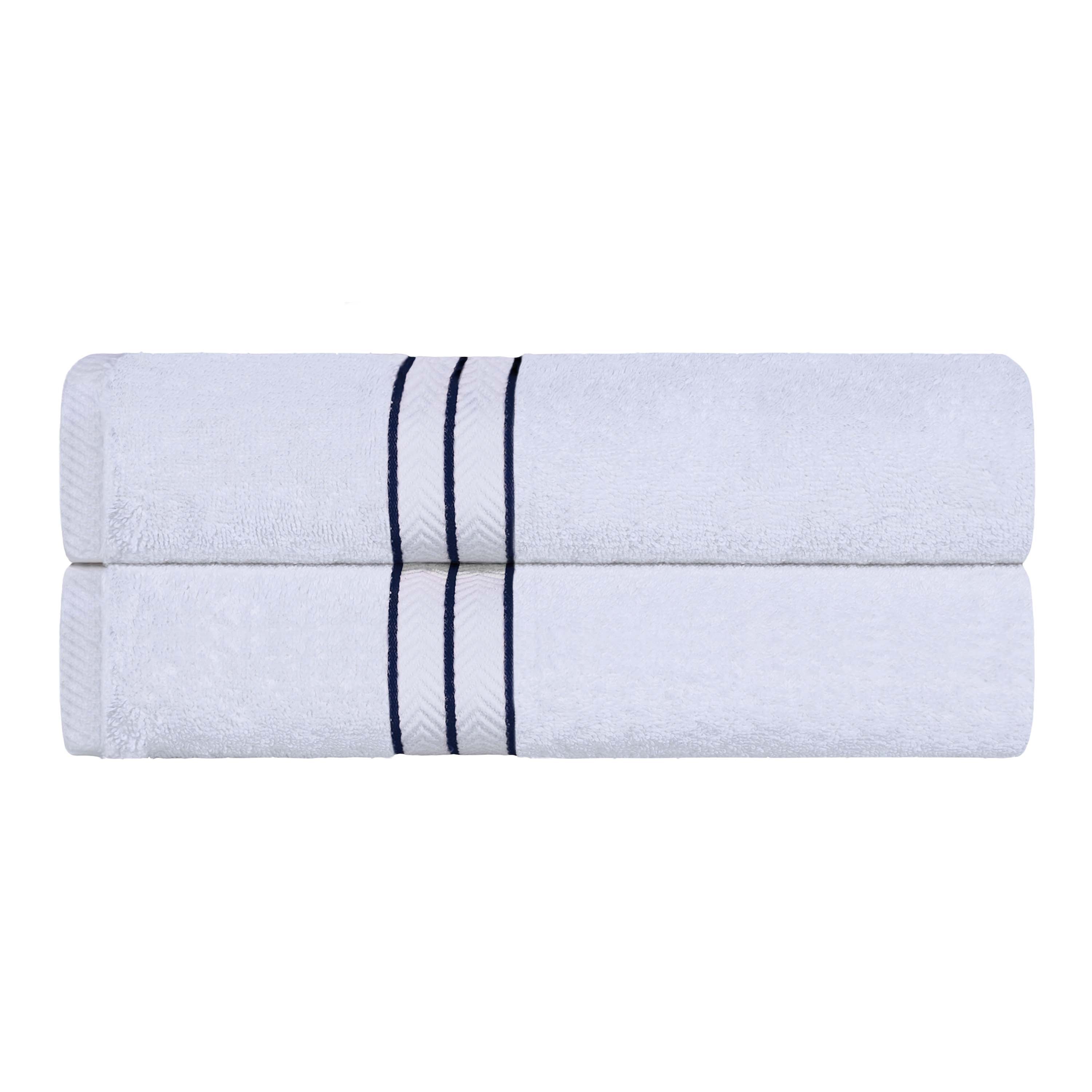Turkish Cotton Ultra Plush Solid Absorbent 2 Piece Bath Towel Set - Blue Nile Mills