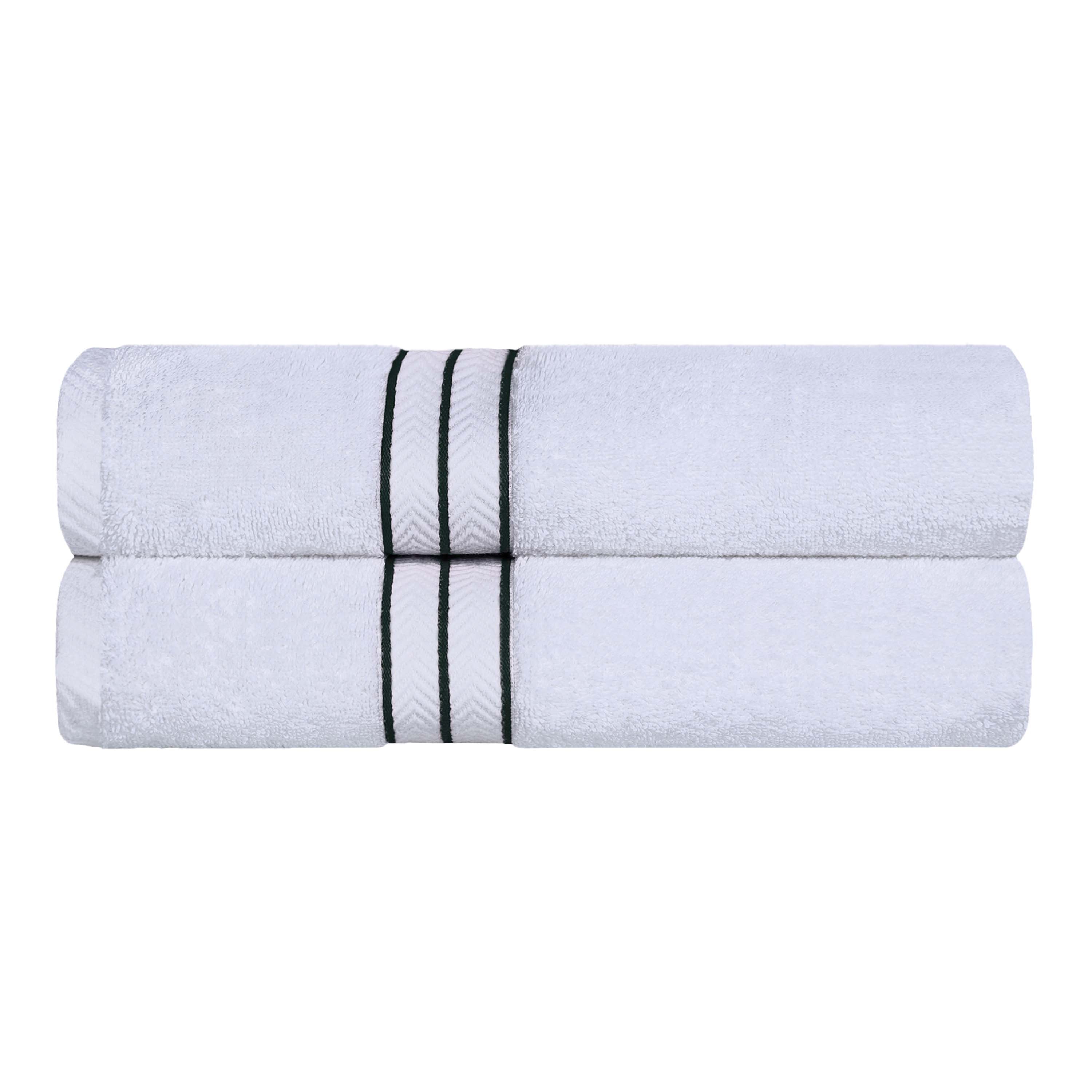 Turkish Cotton Ultra Plush Solid Absorbent 2 Piece Bath Towel Set - Blue Nile Mills