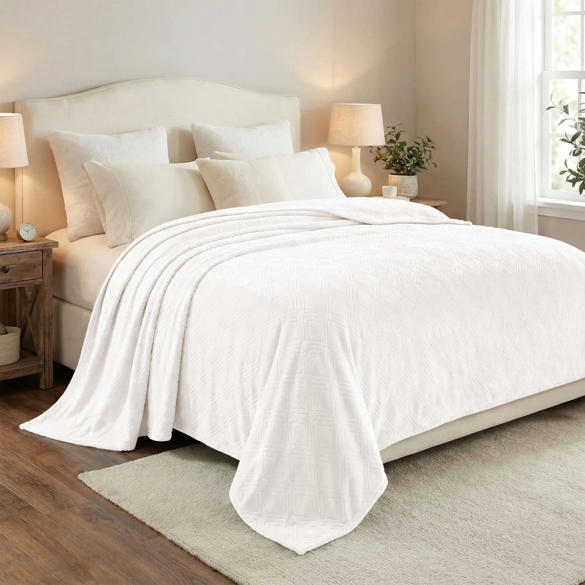 Alaska Diamond Plush Fleece Ultra-Soft Blanket