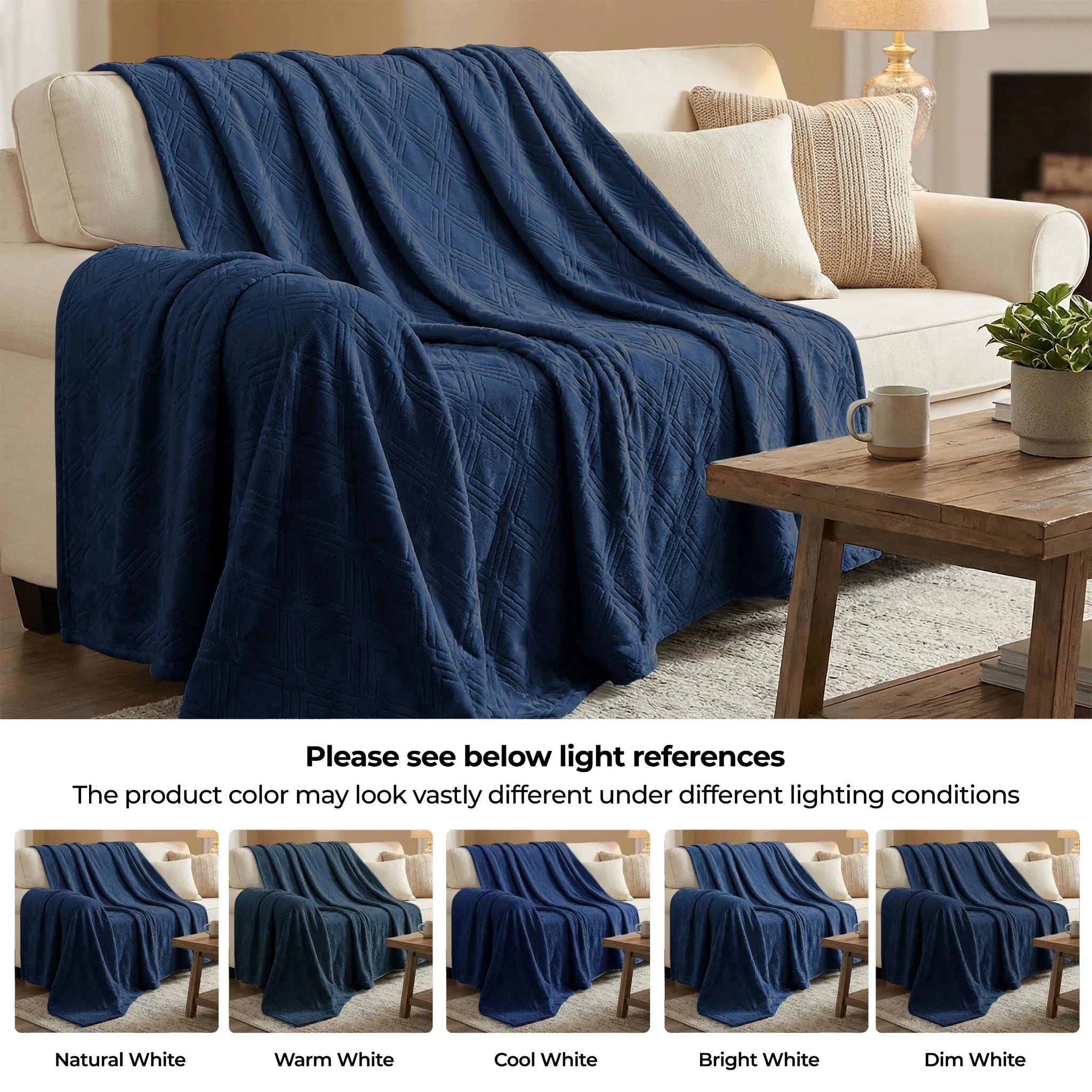 Alaska Diamond Plush Fleece Ultra-Soft Blanket