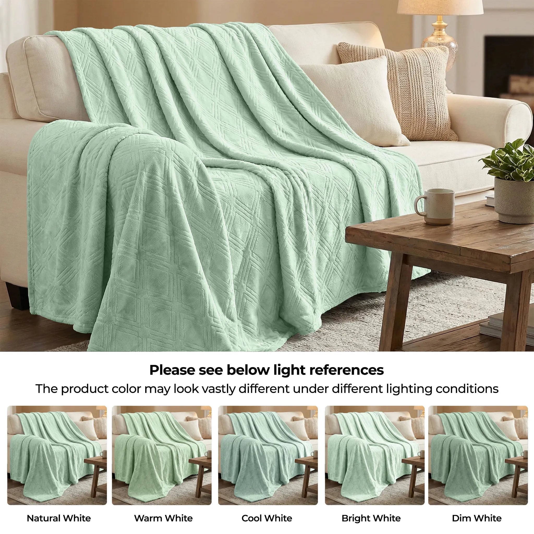 Alaska Diamond Plush Fleece Ultra-Soft Blanket