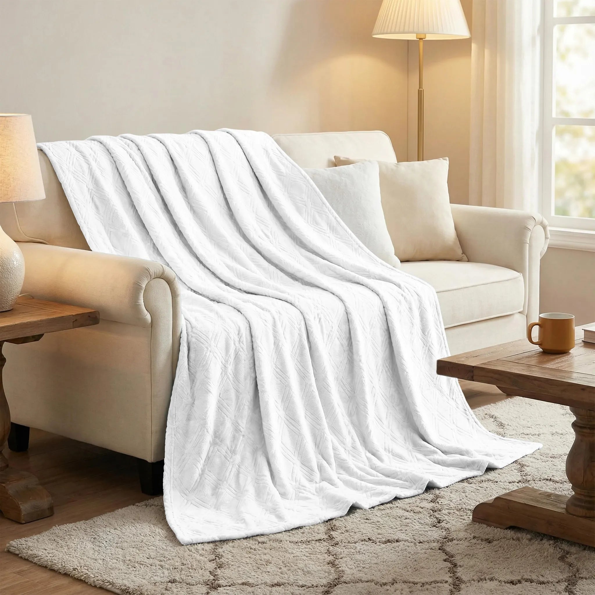 Alaska Diamond Plush Fleece Ultra-Soft Blanket