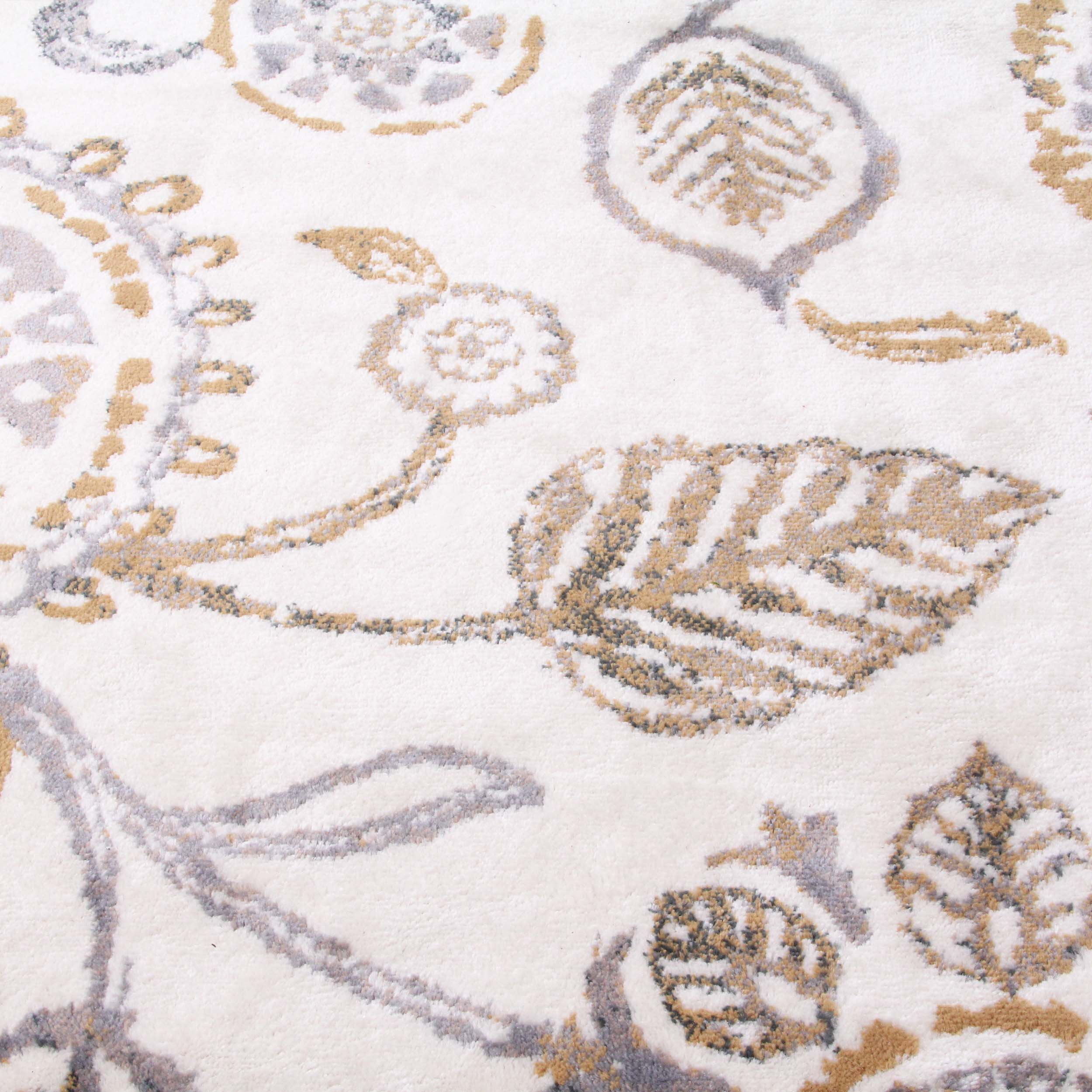 Amaryllis Modern Floral Indoor Farmhouse Area Rug or Runner Rug - Blue Nile Mills